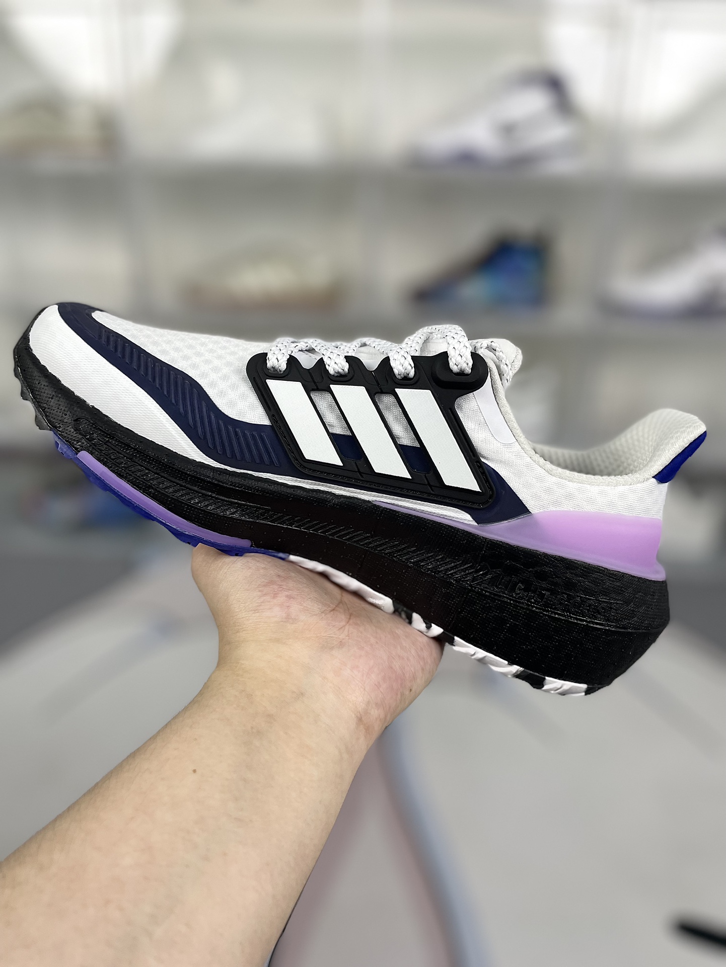 Adidas Ultraboost Light COLD.RDY 2.0 Running Shoes - Black, White & Purple 3 i1719341180 4233 0