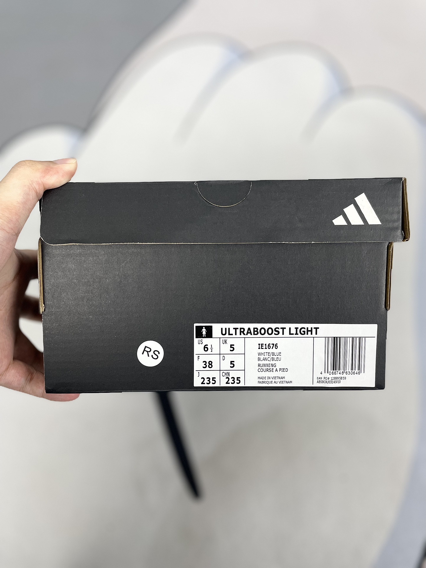 Adidas Ultraboost Light COLD.RDY 2.0 Running Shoes - Black, White & Purple 9 i1719341180 842 0