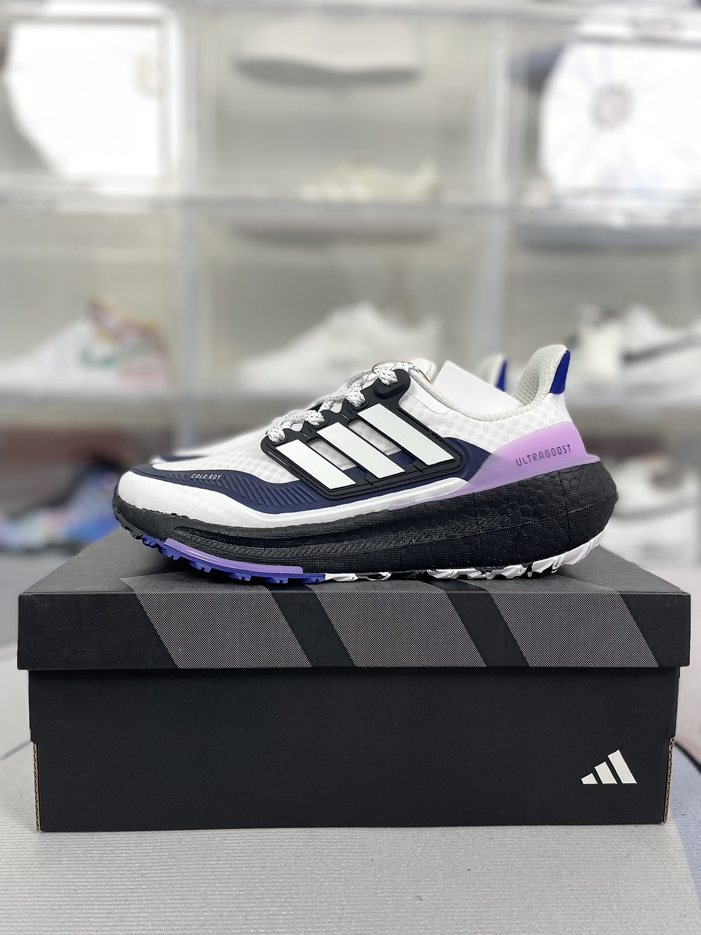 Adidas Ultraboost Light COLD.RDY 2.0 Running Shoes - Black, White & Purple 10 i1719341180 9505 0