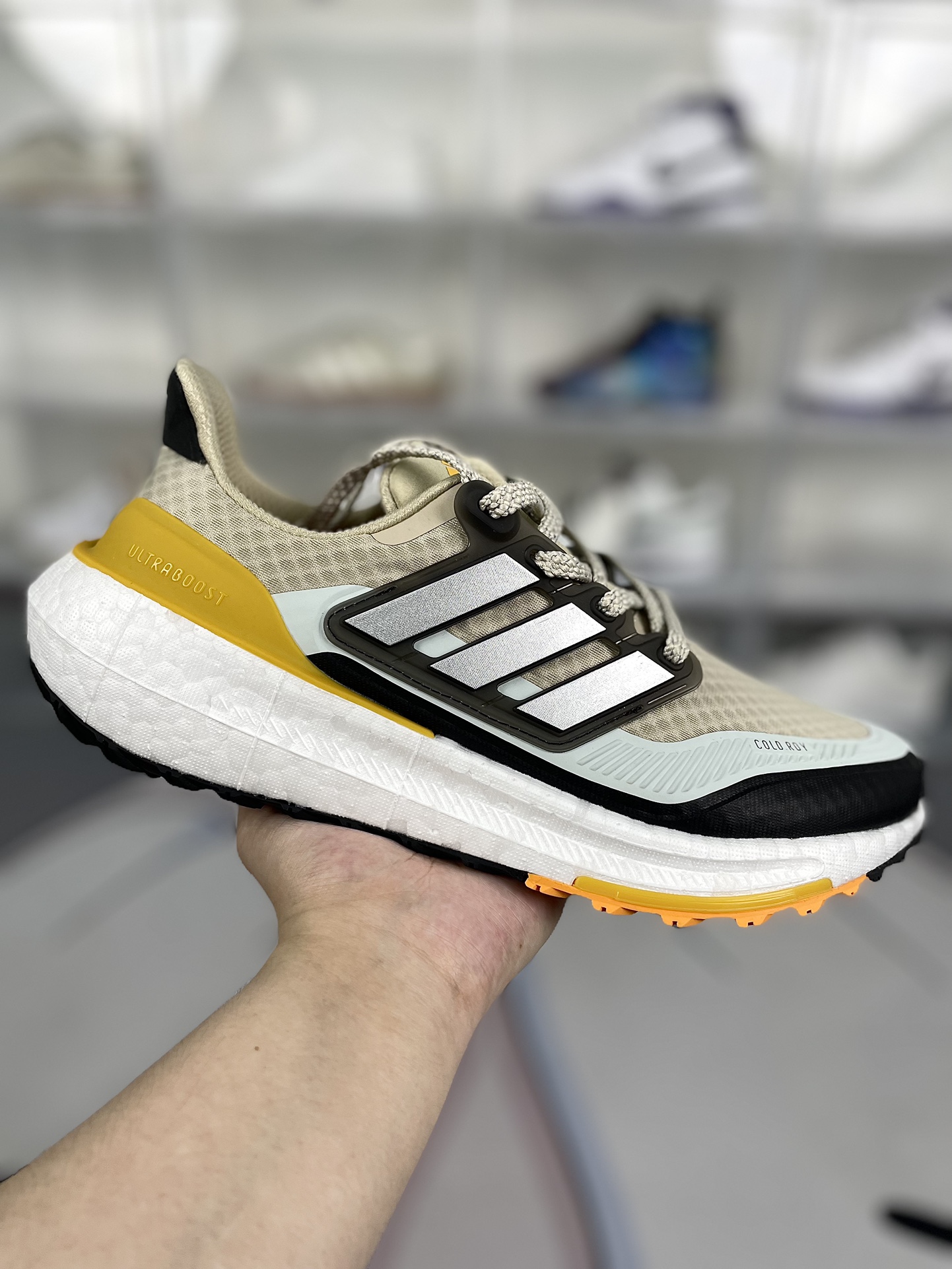 Adidas Ultraboost Light COLD.RDY 2.0 Running Shoes - Gray/Yellow, Size 39-45 1 i1719341202 7335 0