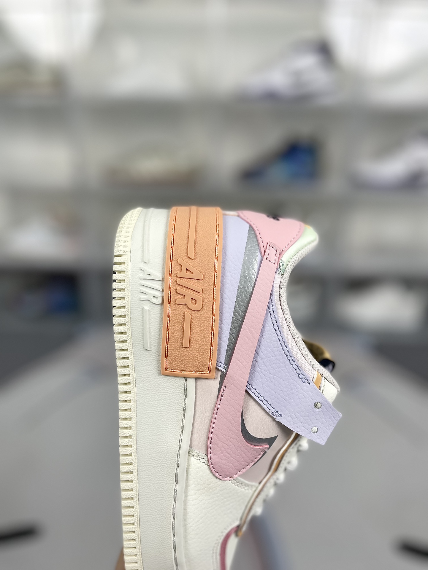 Nike Air Force 1 Shadow Women's Low Top Sneaker - White/Pink/Purple 8 i1719433452 7053 0
