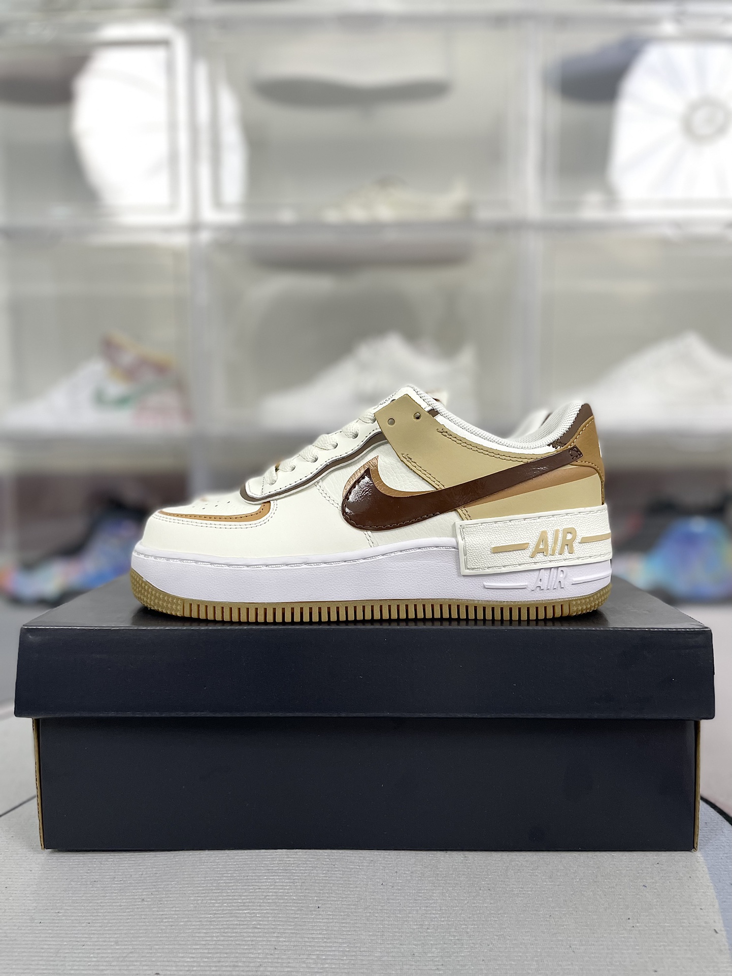 Nike Air Force 1 Shadow Low Women's Sneaker White Brown DZ1847-106 10 i1720547331 7810 0