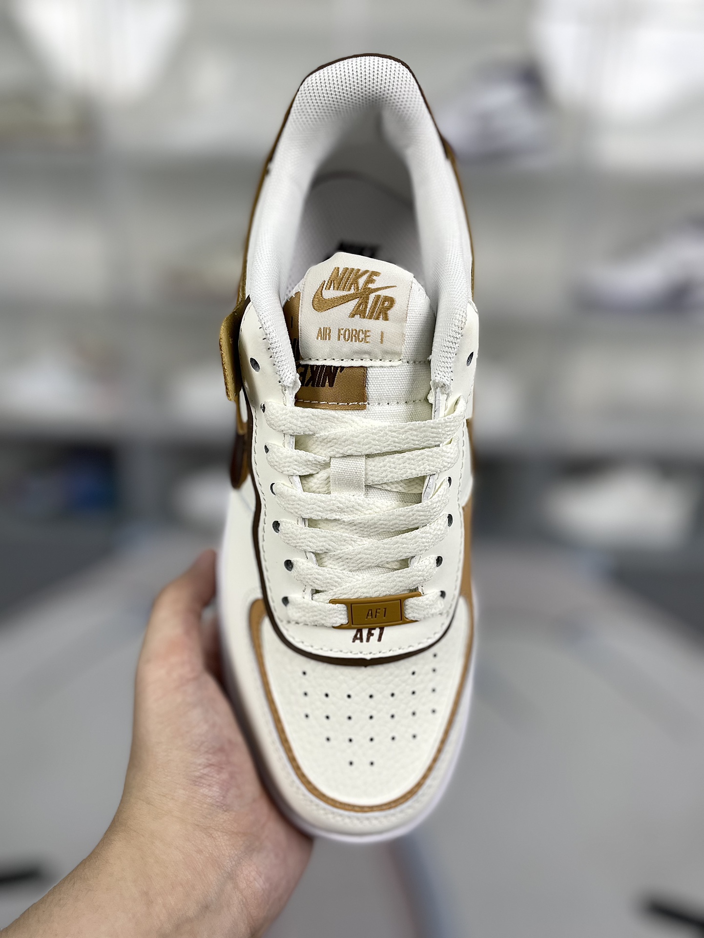 Nike Air Force 1 Shadow Low Women's Sneaker White Brown DZ1847-106 5 i1720547331 9654 0