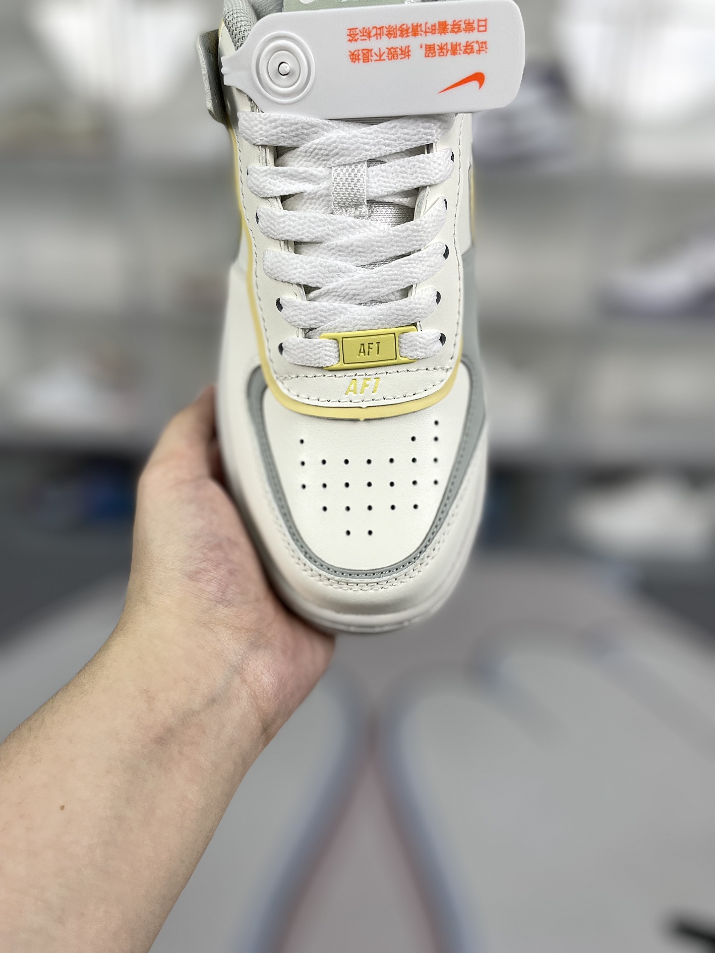 Nike Air Force 1 Shadow Women's Sneakers - White/Grey, Macaron Edition 6 i1720640532 4750 0