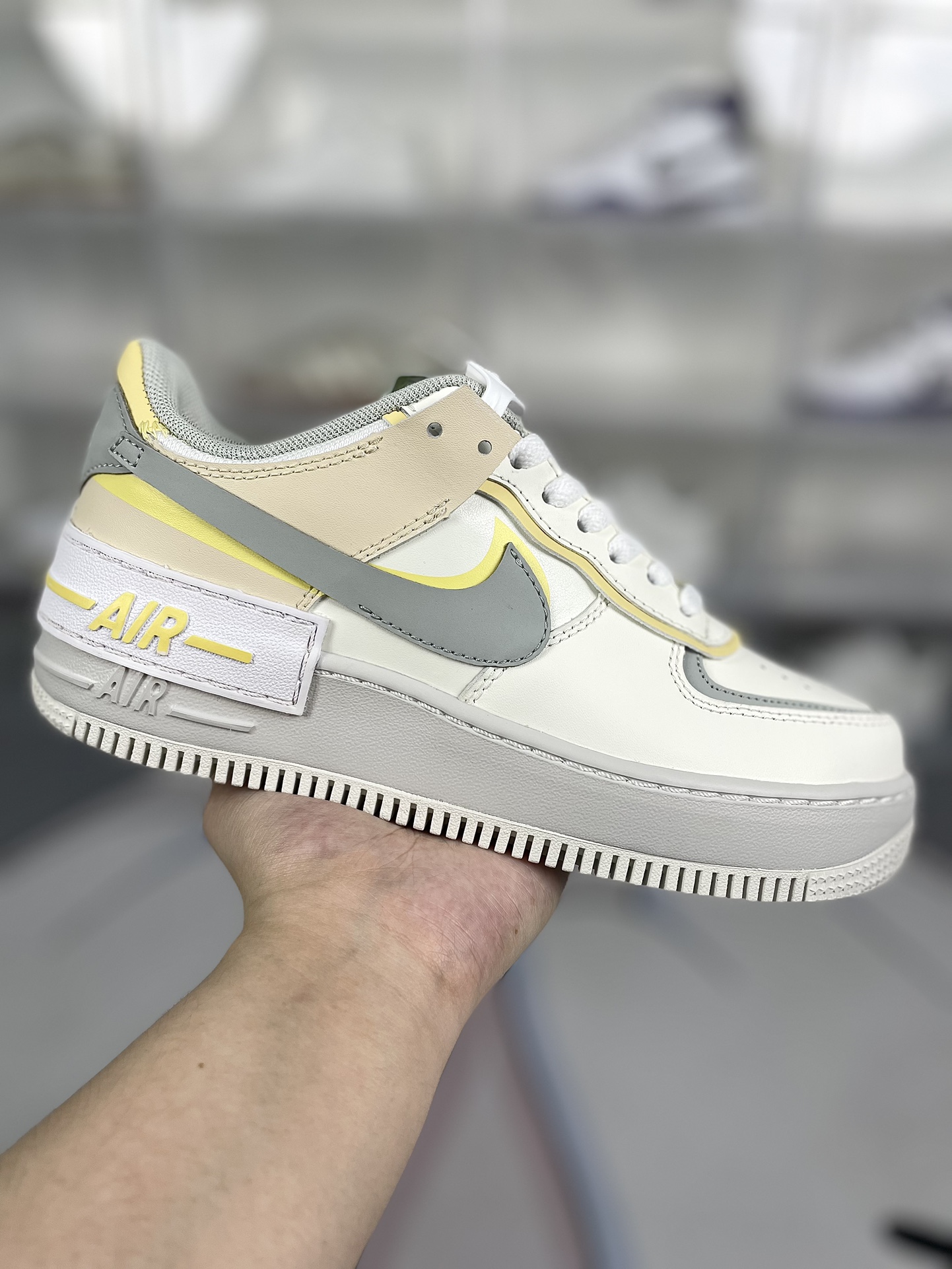 Nike Air Force 1 Shadow Women's Sneakers - White/Grey, Macaron Edition 2 i1720640532 7242 0