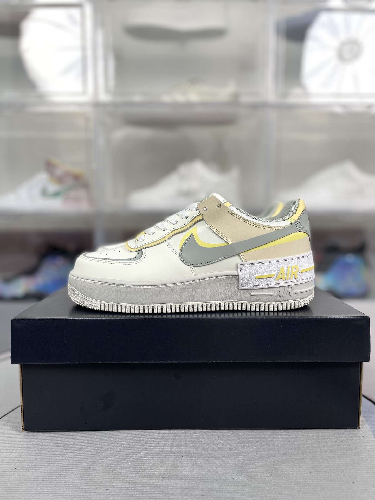Nike Air Force 1 Shadow Women's Sneakers - White/Grey, Macaron Edition 9 i1720640532 8509 0