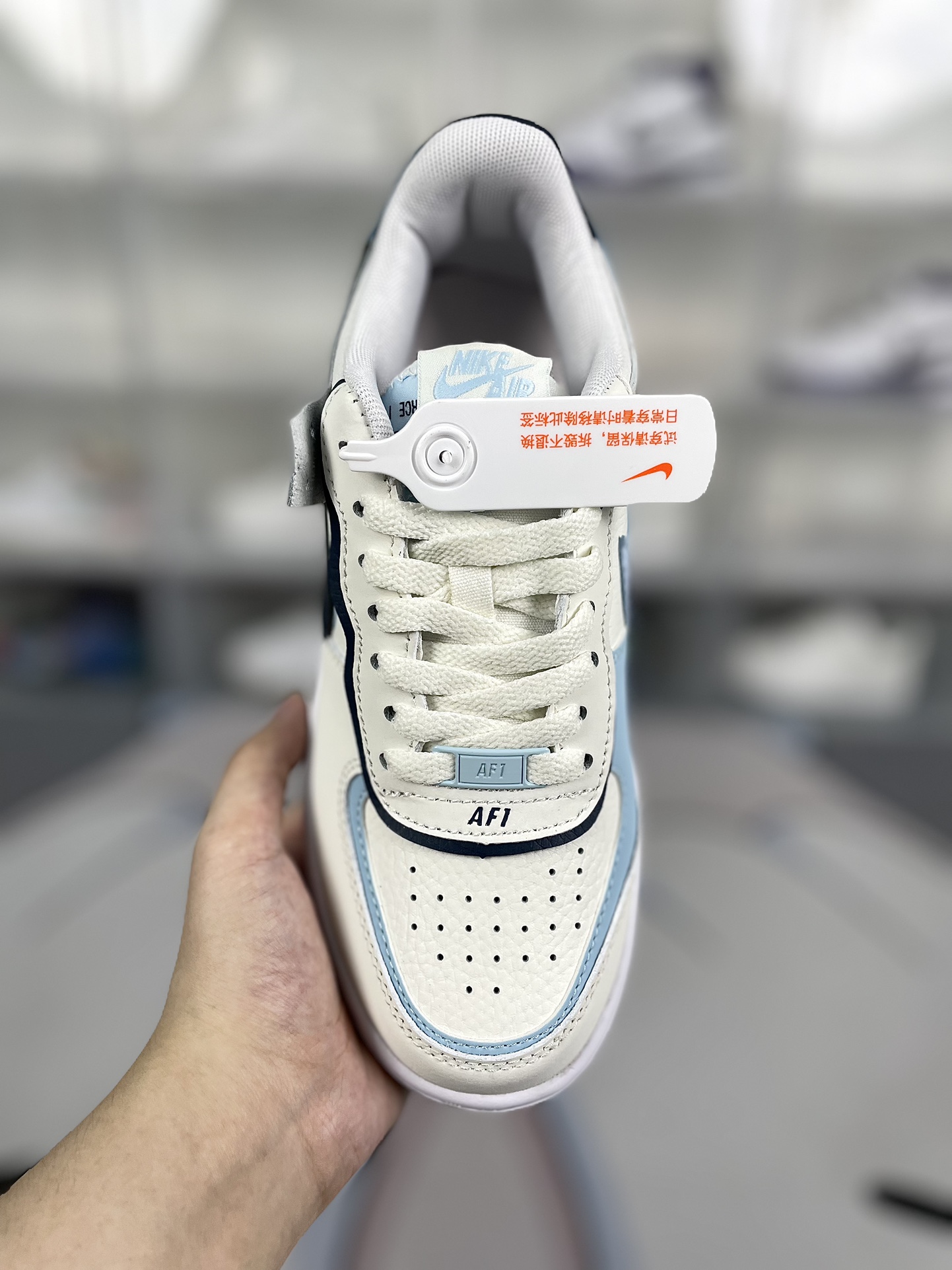 Nike Air Force 1 Shadow Women's Low Top Sneaker - White/Blue Colorway 5 i1723230784 3542 0