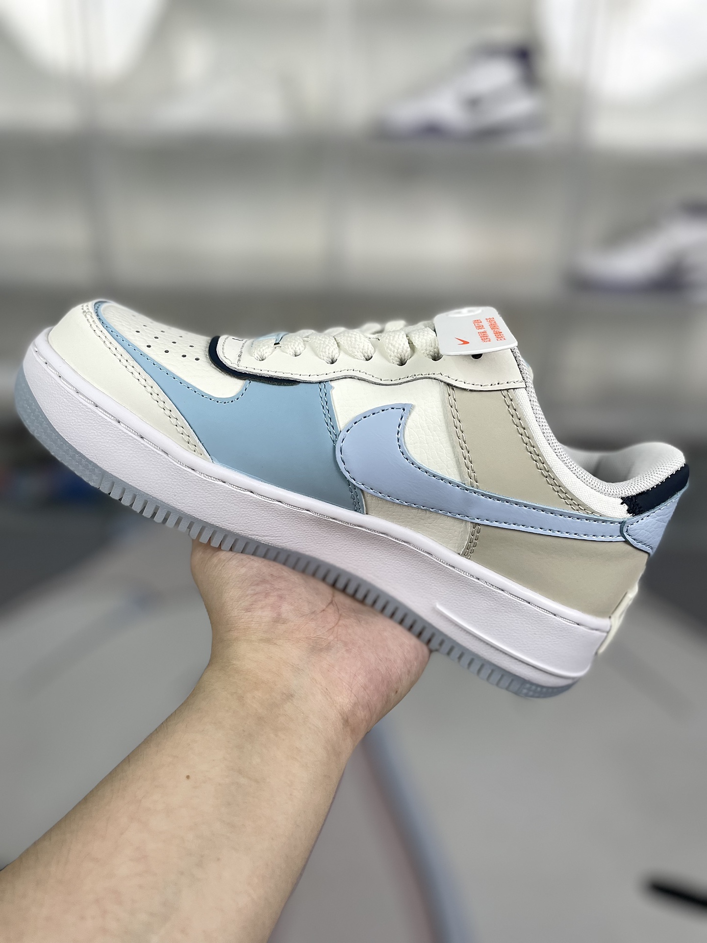 Nike Air Force 1 Shadow Women's Low Top Sneaker - White/Blue Colorway 3 i1723230784 3559 0