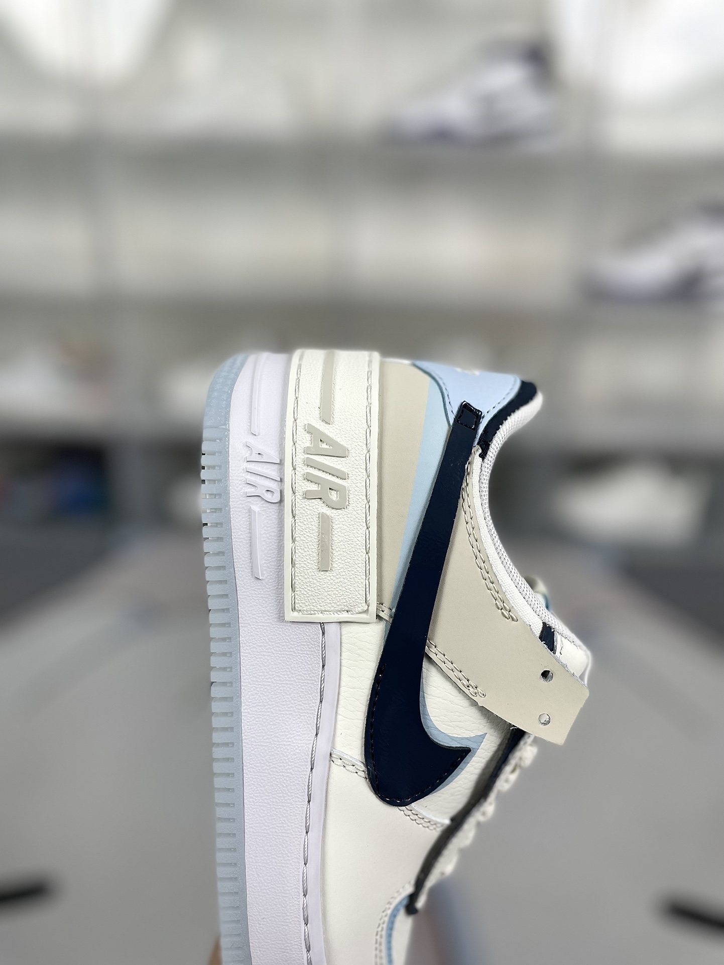 Nike Air Force 1 Shadow Women's Low Top Sneaker - White/Blue Colorway 8 i1723230784 7577 0