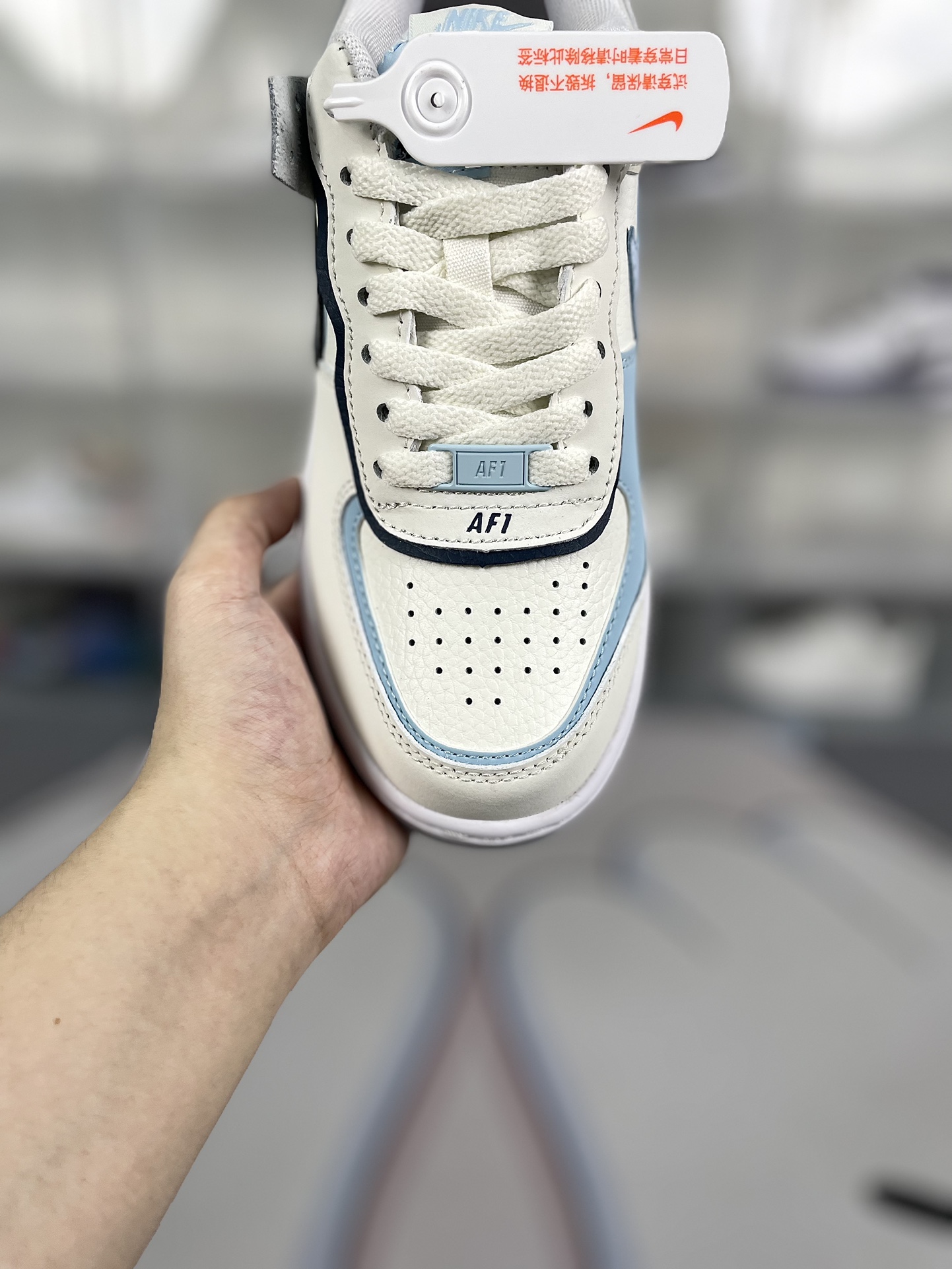Nike Air Force 1 Shadow Women's Low Top Sneaker - White/Blue Colorway 6 i1723230784 9034 0