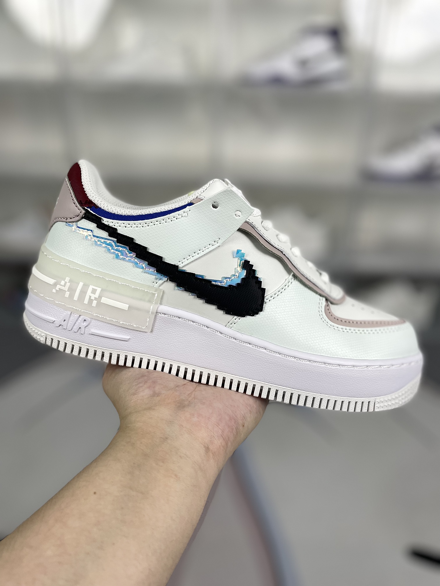 Nike Air Force 1 Shadow Pixel Women's Low Top Sneakers CV8480-300 1 i1723316859 5436 0