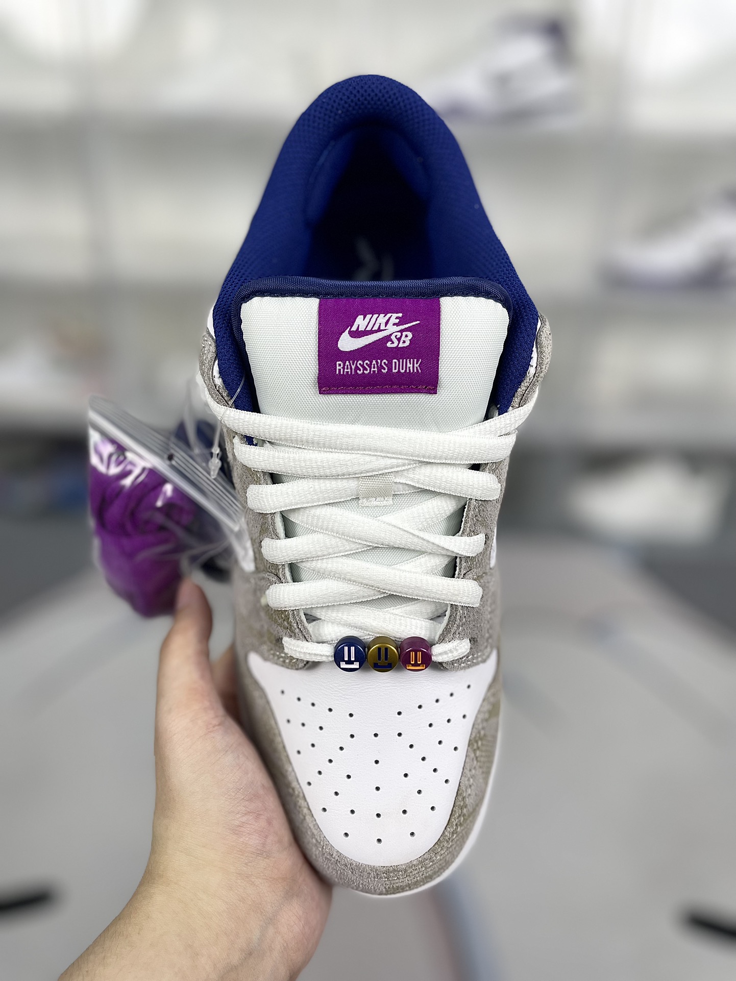 Rayssa Leal x Nike Dunk SB Pure Platinum Vivid Purple, Unisex Skate Shoes 5 i1725225983 2112 8