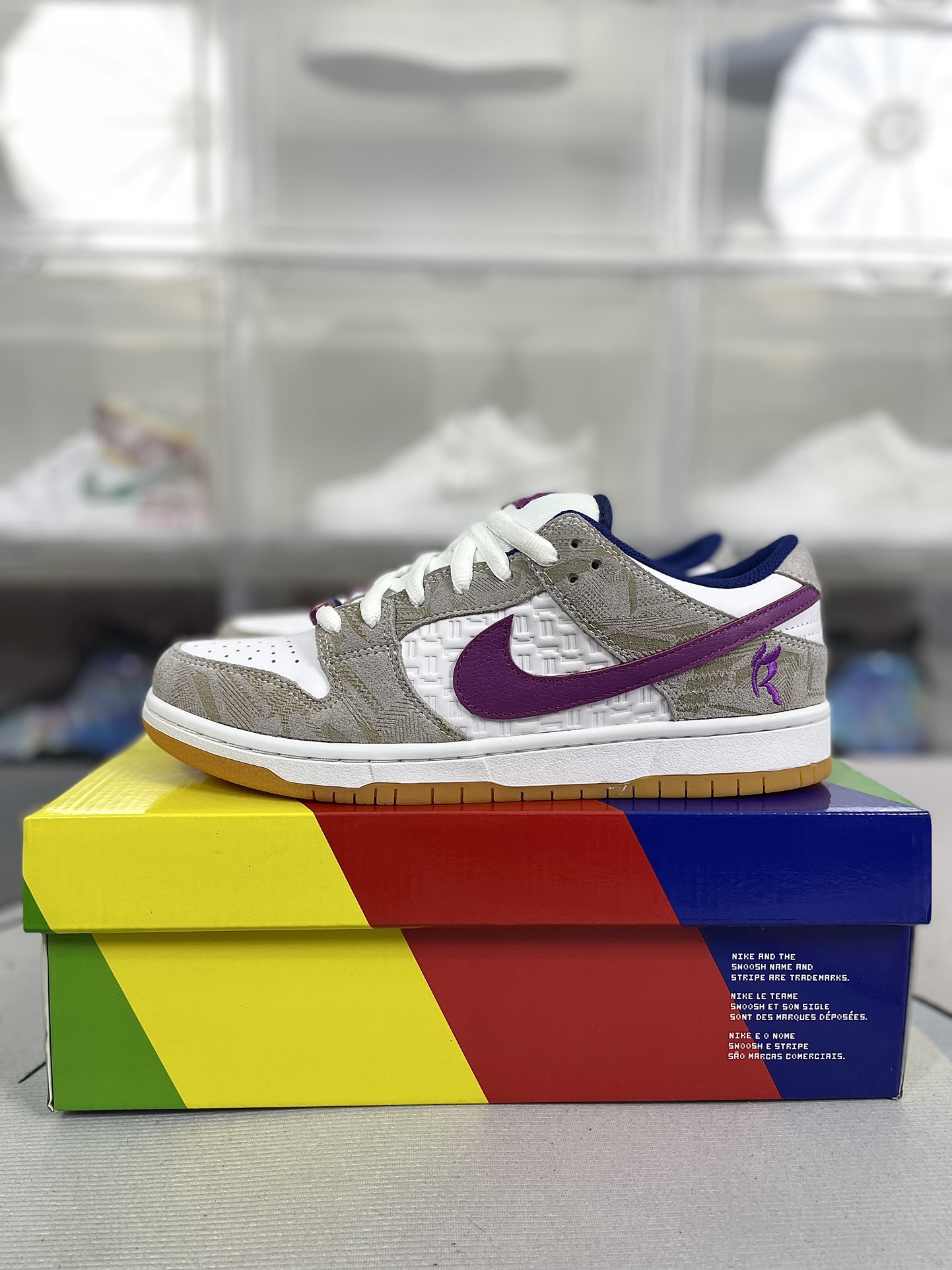 Rayssa Leal x Nike Dunk SB Pure Platinum Vivid Purple, Unisex Skate Shoes 10 i1725225983 471 3