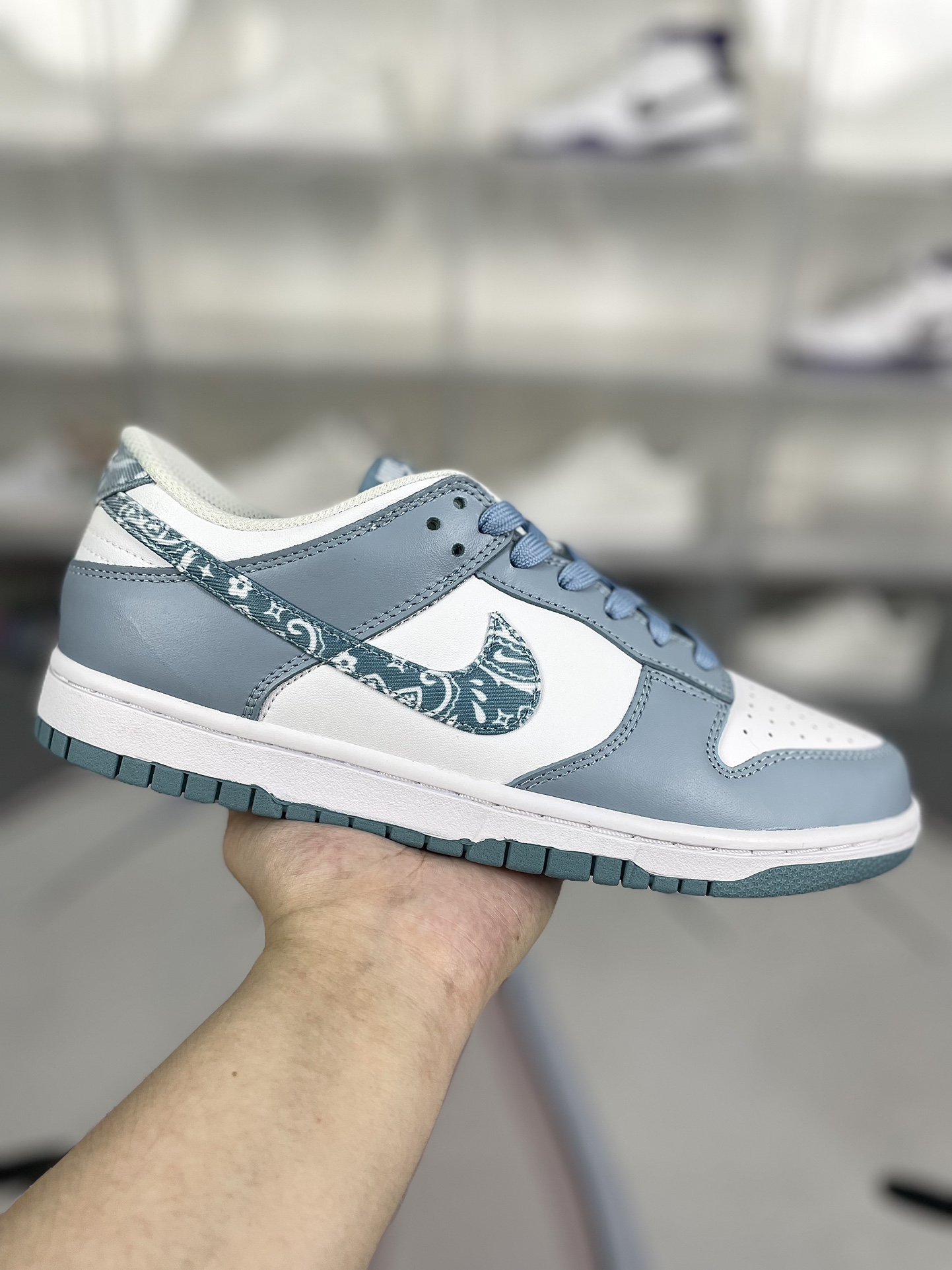Nike Dunk Essentials 'Blue Paisley' - Premium Leather Canvas Sneakers 1 i1725226024 1468 0