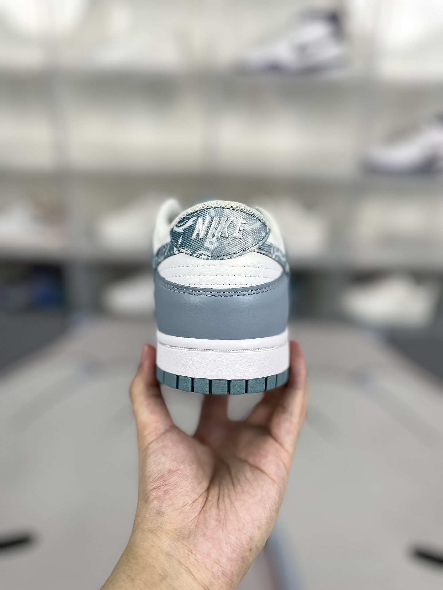 Nike Dunk Essentials 'Blue Paisley' - Premium Leather Canvas Sneakers 3 i1725226024 3383 0