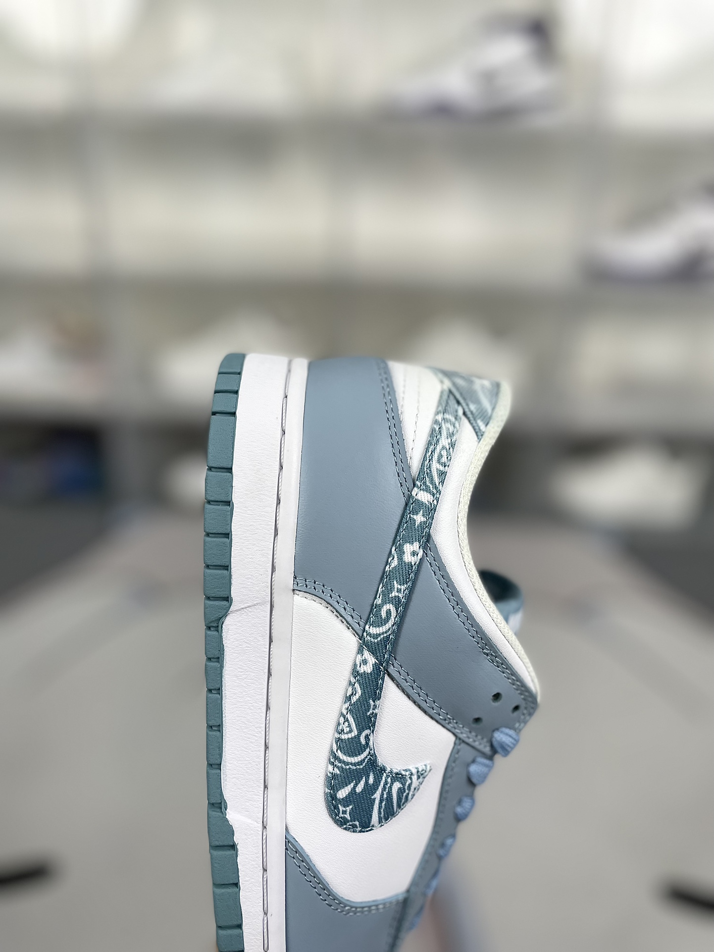 Nike Dunk Essentials 'Blue Paisley' - Premium Leather Canvas Sneakers 7 i1725226024 3638 0