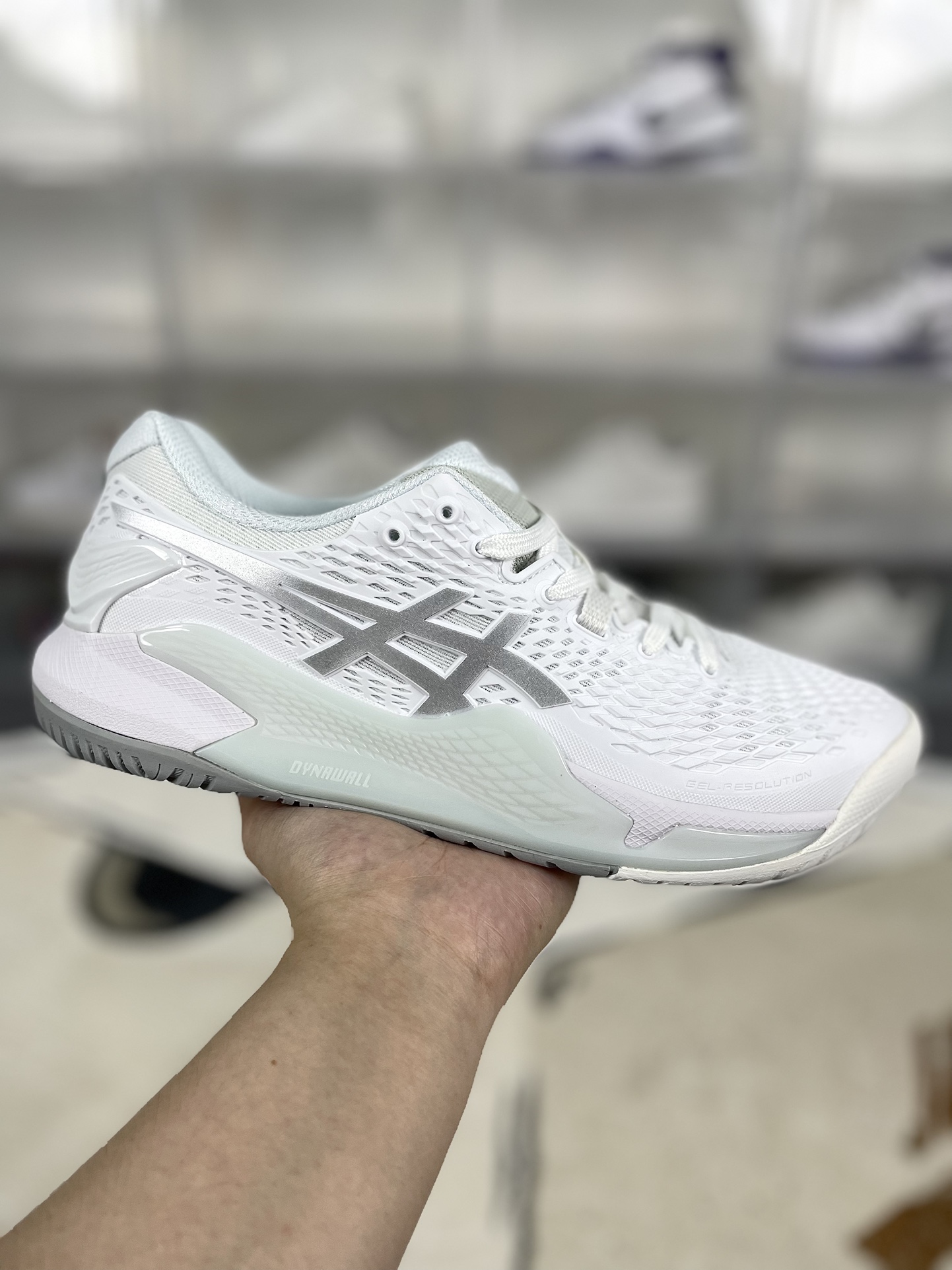 Asics Gel-Resolution 9 White/Silver Tennis Shoes - Enhanced Stability & Comfort 2 i1730233873 8584 0