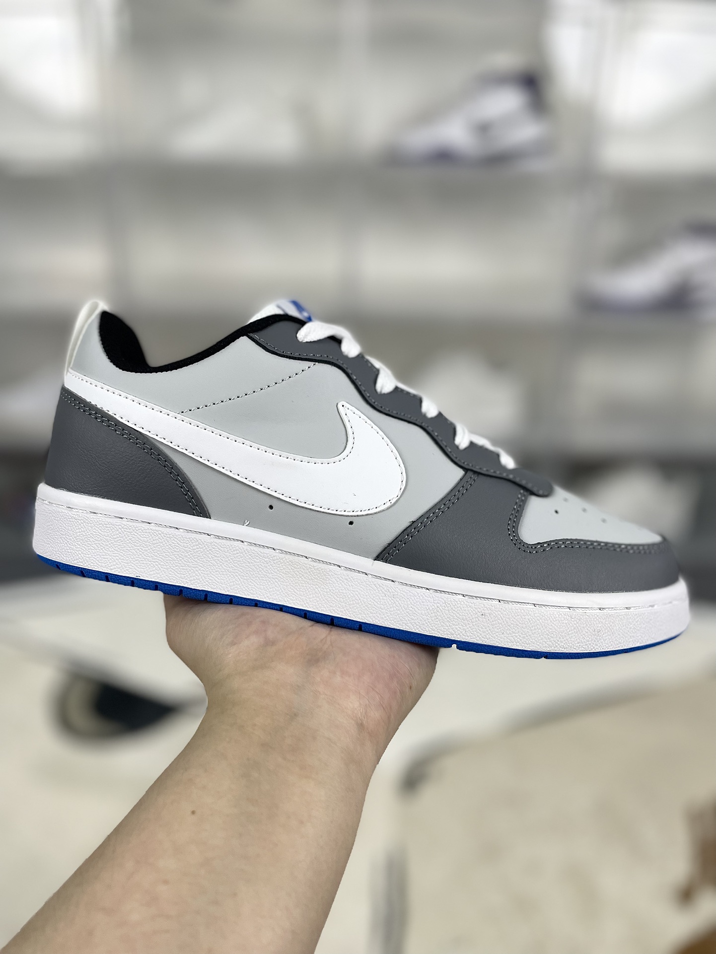 Nike Court Borough Low 2: Flexible, Durable & Stylish Gray/White Sneakers 2 i1731703189 4536 8