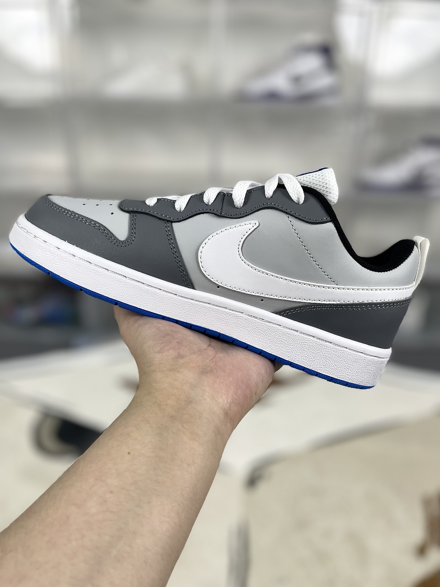 Nike Court Borough Low 2: Flexible, Durable & Stylish Gray/White Sneakers 3 i1731703189 6681 5
