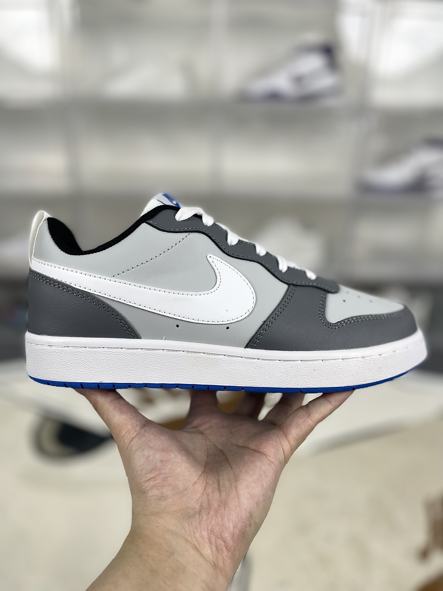 Nike Court Borough Low 2: Flexible, Durable & Stylish Gray/White Sneakers 9 i1731703189 786 4