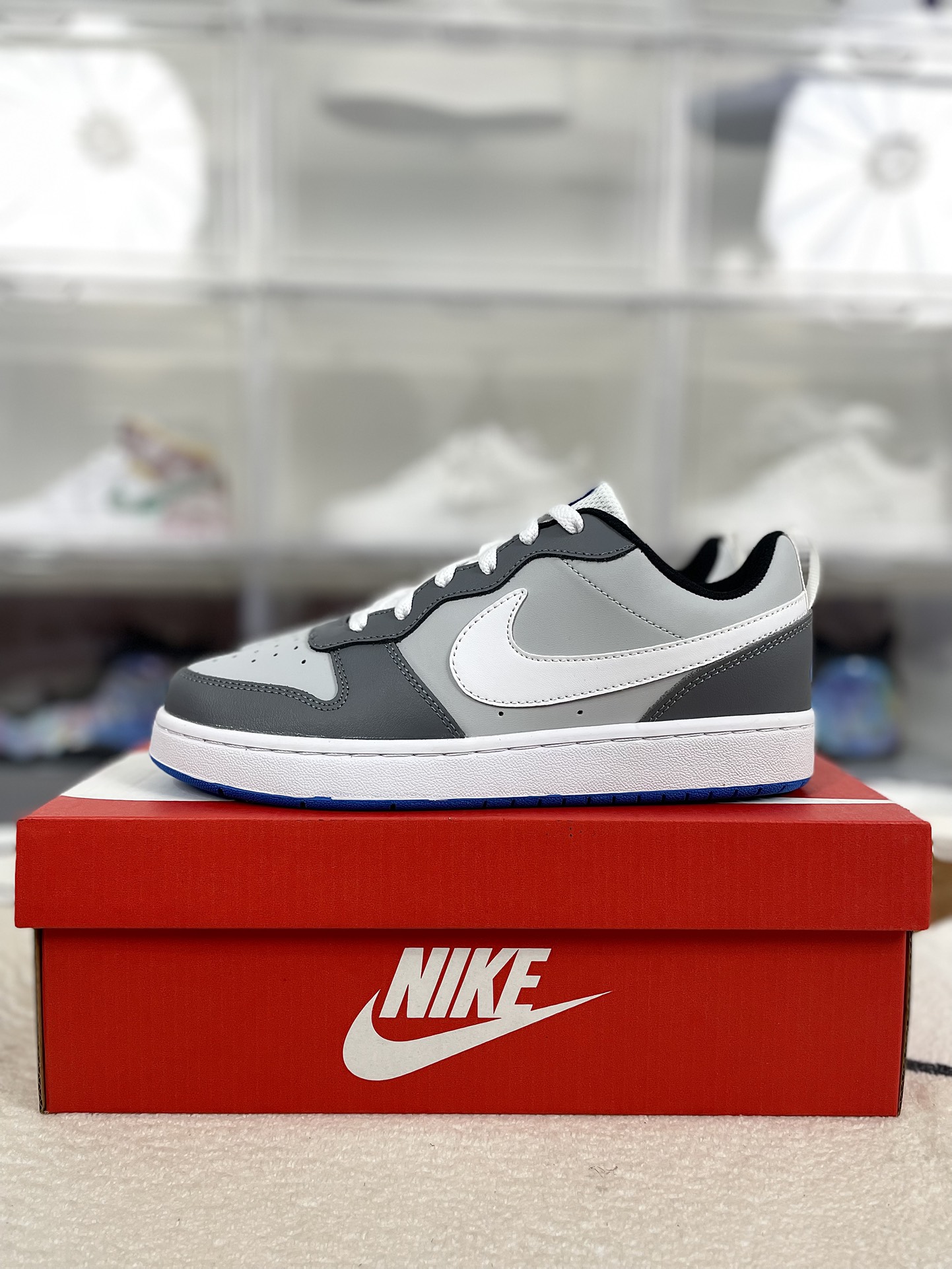 Nike Court Borough Low 2: Flexible, Durable & Stylish Gray/White Sneakers 10 i1731703189 9263 2