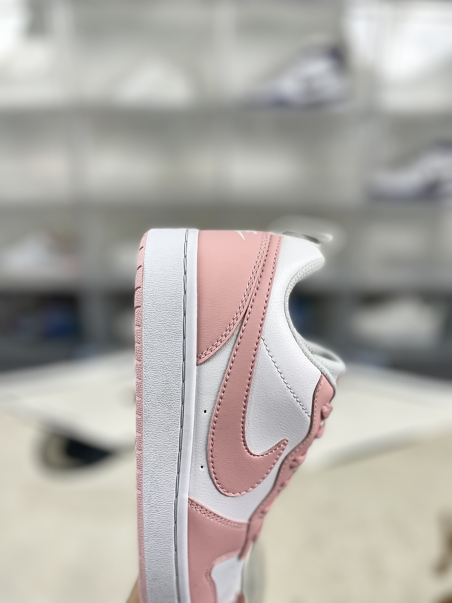 Nike Court Borough Low 2: Pink & White Women's Casual Sneakers 7 i1731790359 3403 0
