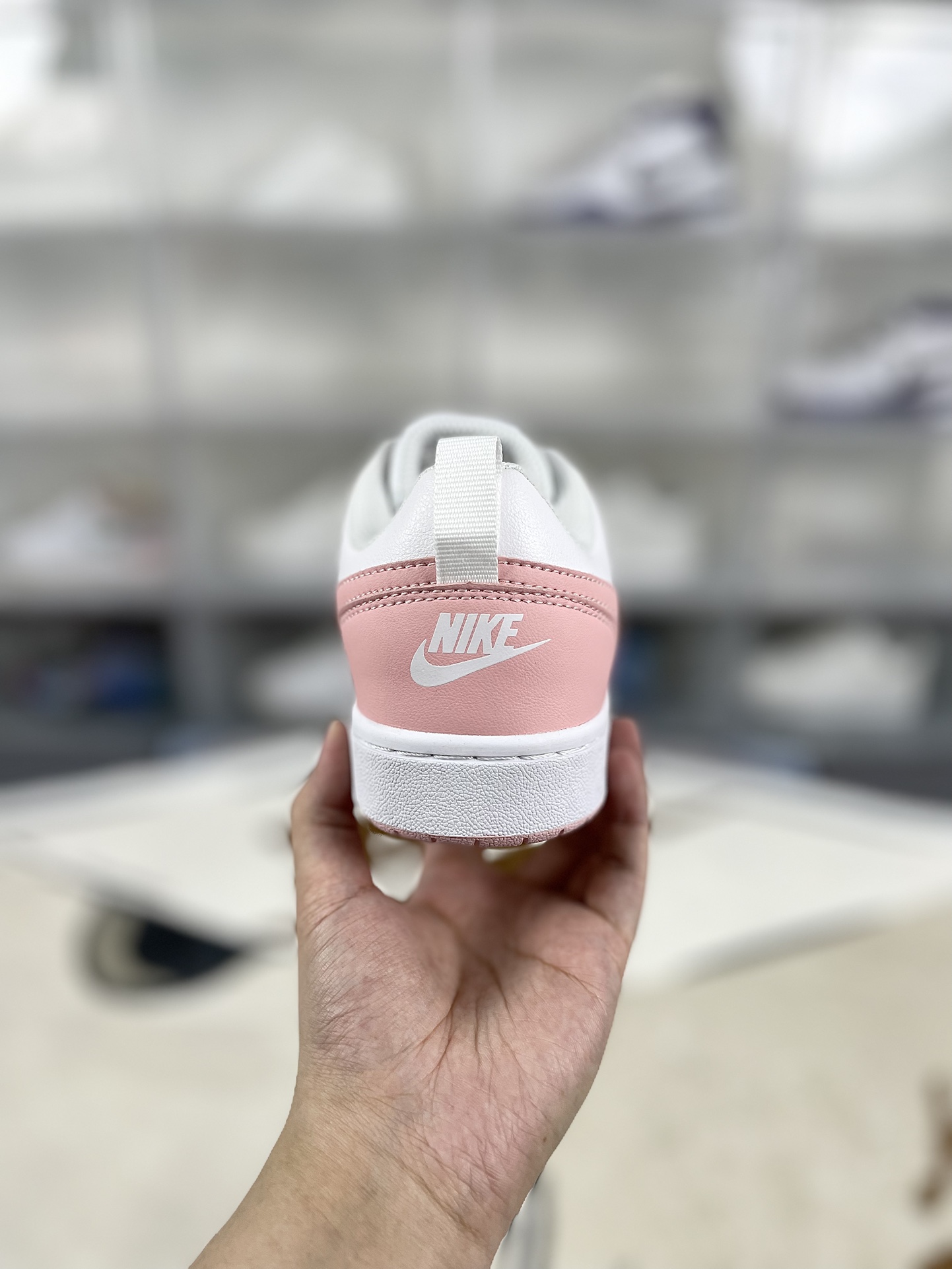 Nike Court Borough Low 2: Pink & White Women's Casual Sneakers 3 i1731790359 5995 0