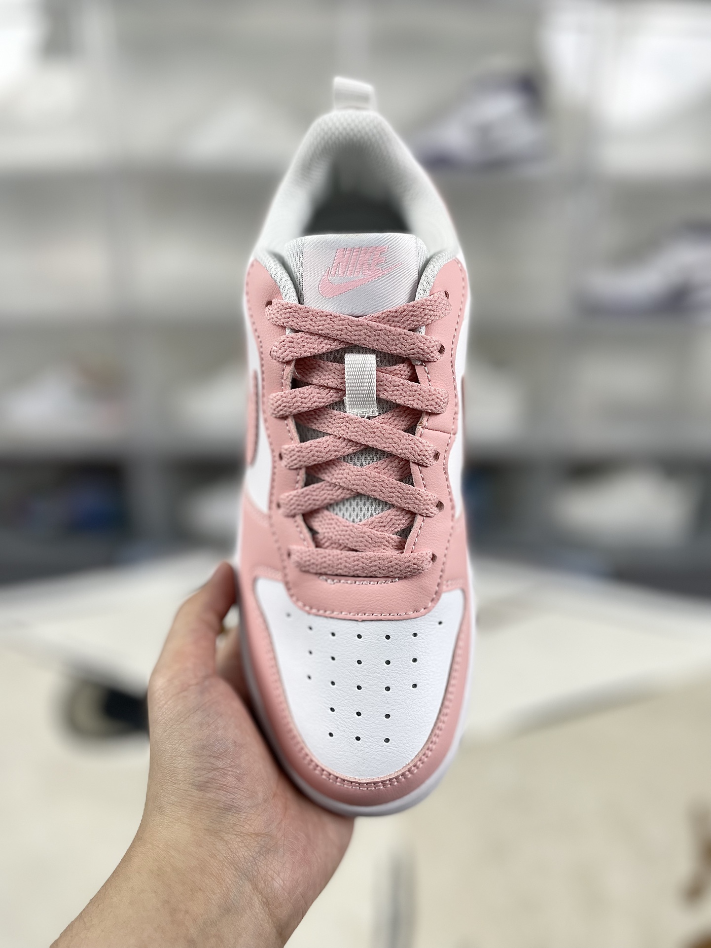 Nike Court Borough Low 2: Pink & White Women's Casual Sneakers 4 i1731790359 6104 0