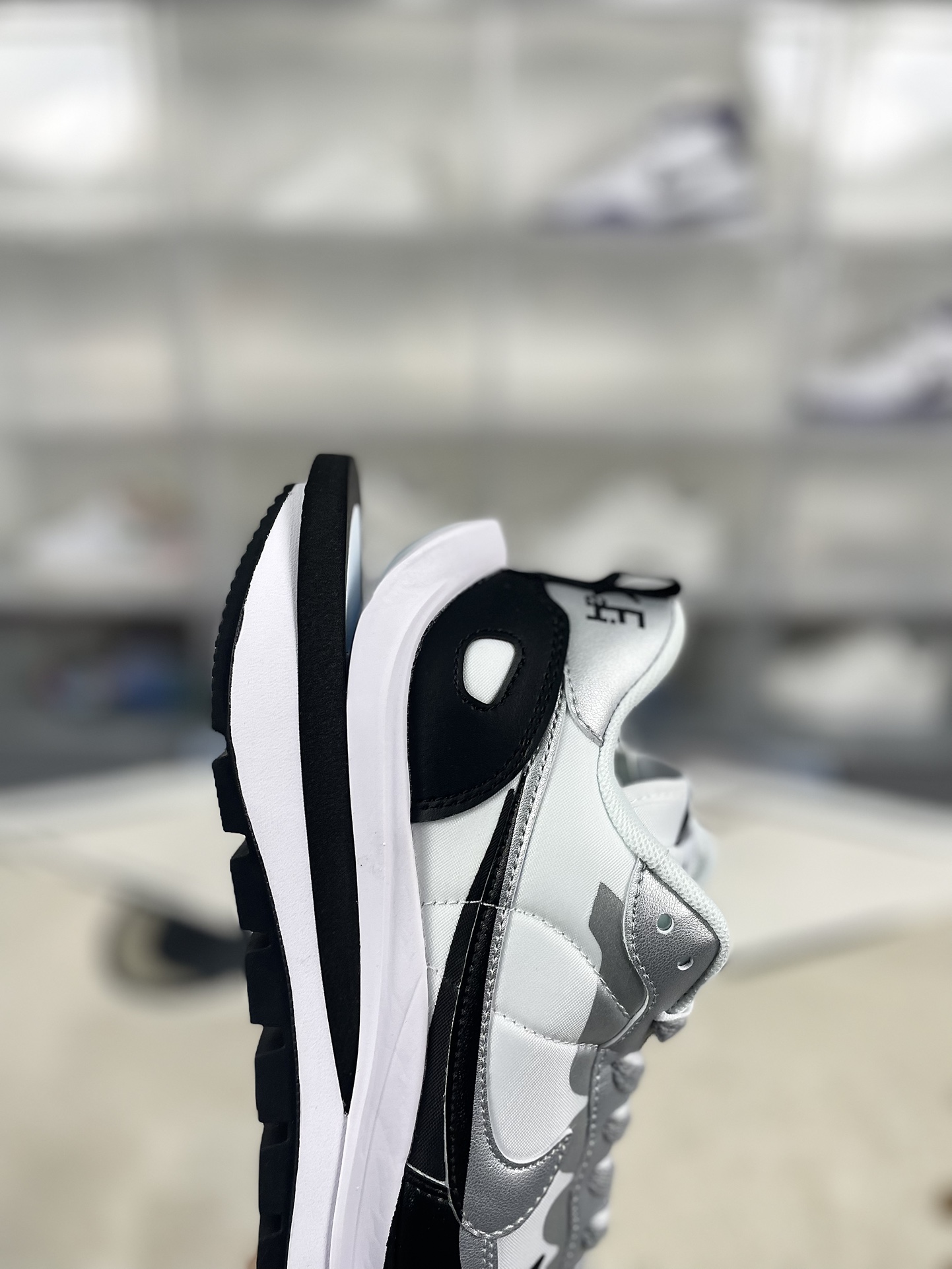 Nike x Sacai VaporWaffle White Gum Silver Running Shoes DD1875-201 7 i1731872881 5442 0