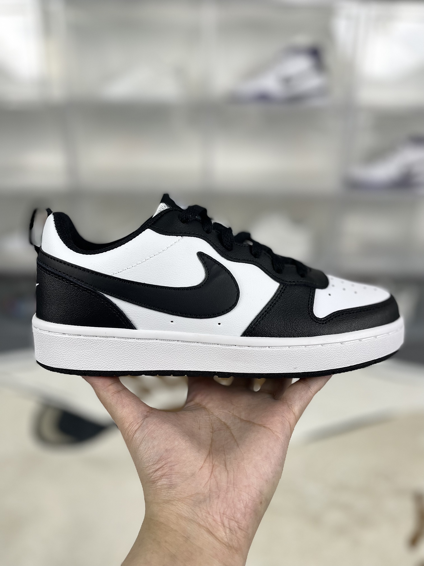 Nike Court Borough Low 2: Classic Black & White Panda Sneakers 8 i1732306987 2432 0