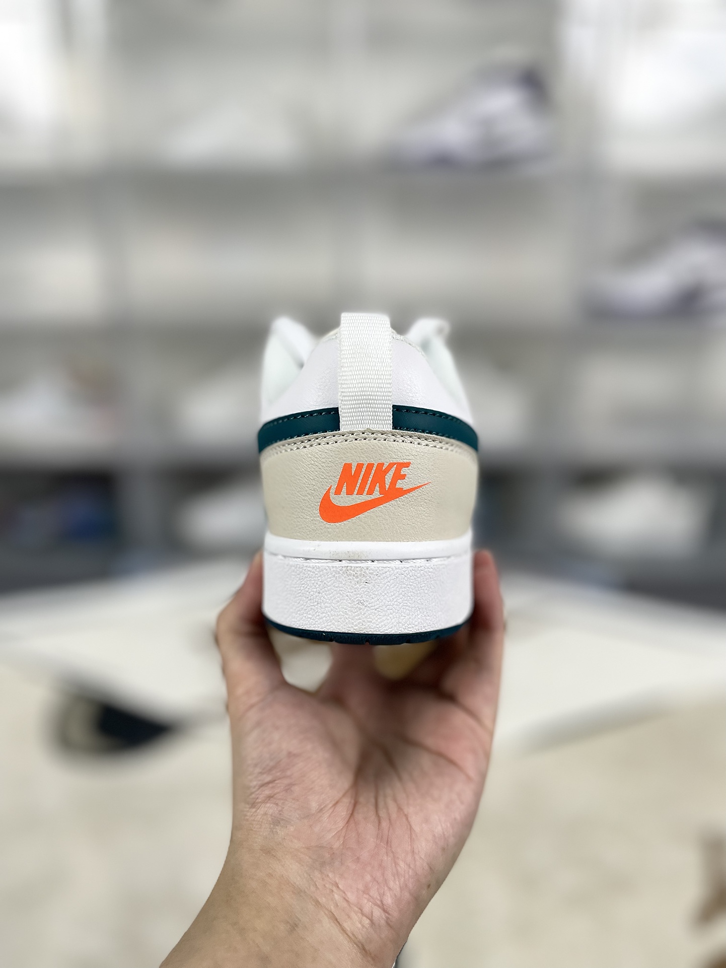 Nike Court Borough Low 2: Flexible, Durable, Low-Top Sneakers - White/Green 4 i1732387394 7283 5