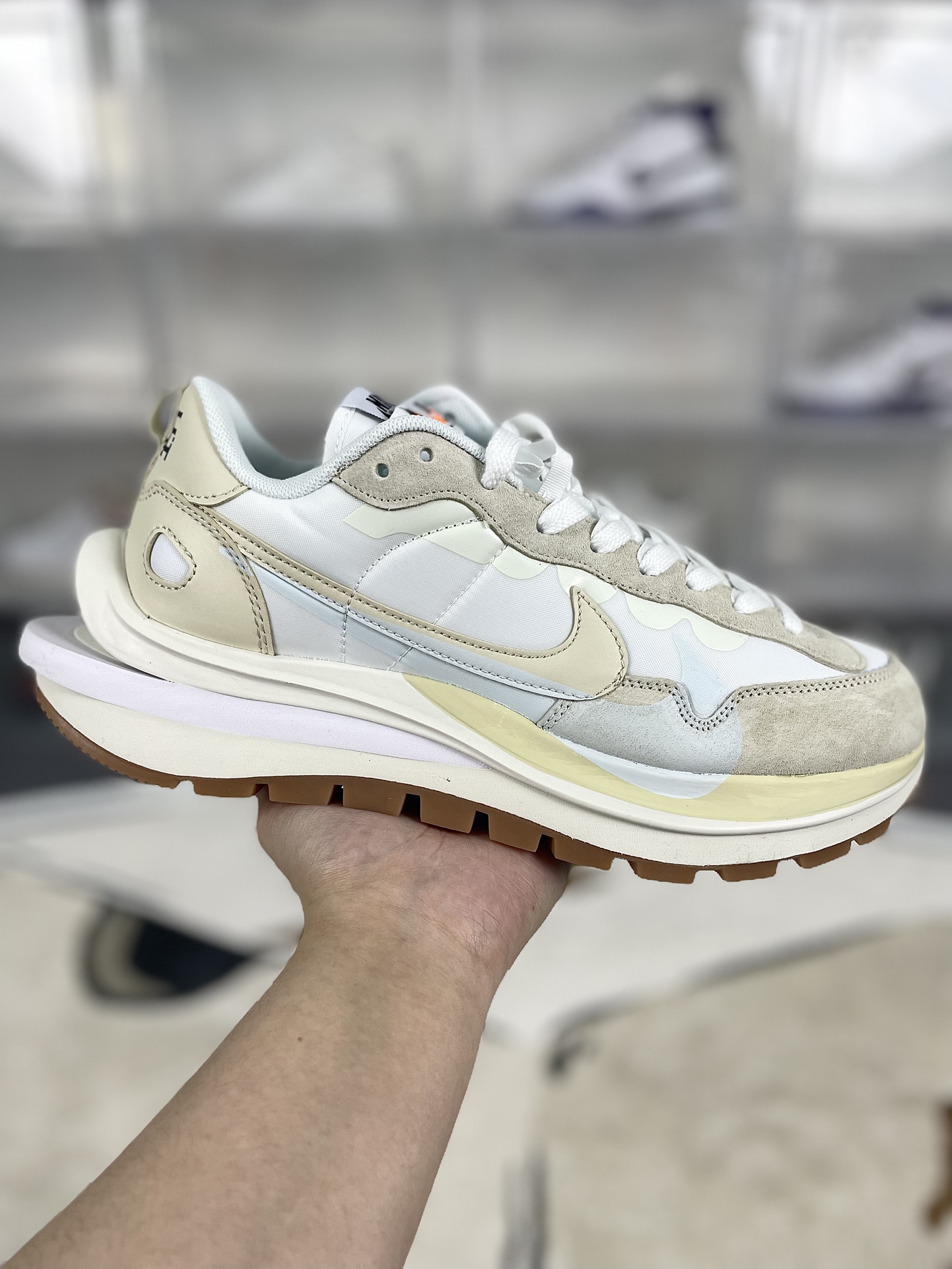 Nike x Sacai VaporWaffle White Gum, Low Top Lifestyle Sneakers - DD1875-100 2 i1732482395 4908 0