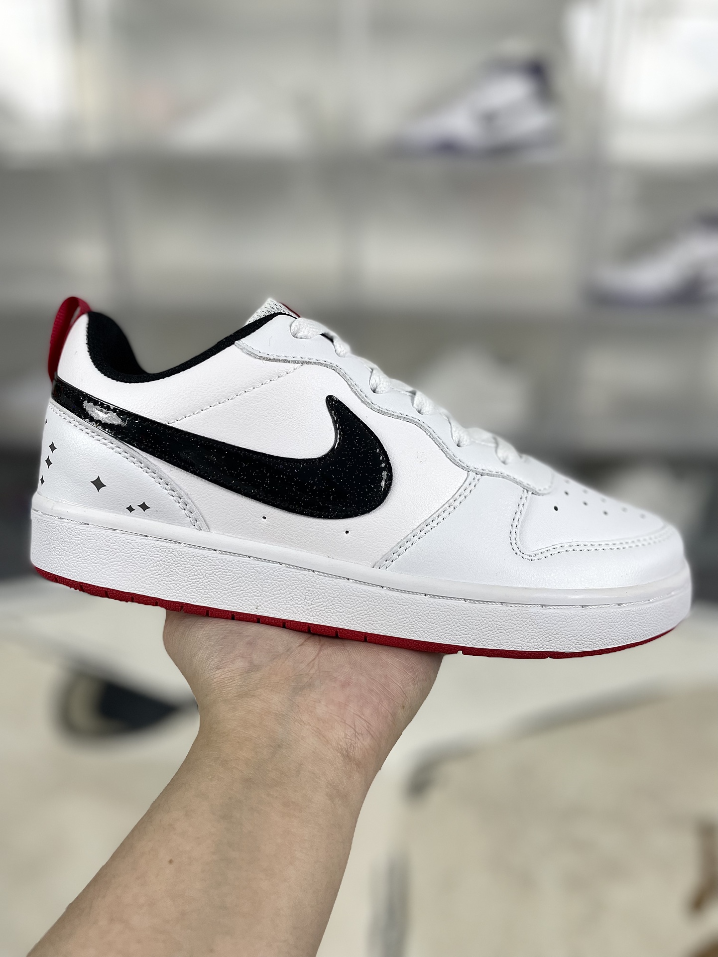 Nike Court Borough Low 2: Stylish, Flexible, and Durable White/Red Sneakers 1 i1732570276 3749 0