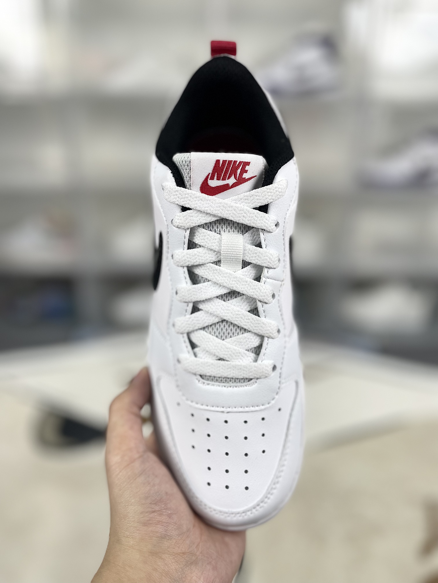 Nike Court Borough Low 2: Stylish, Flexible, and Durable White/Red Sneakers 4 i1732570276 7162 0