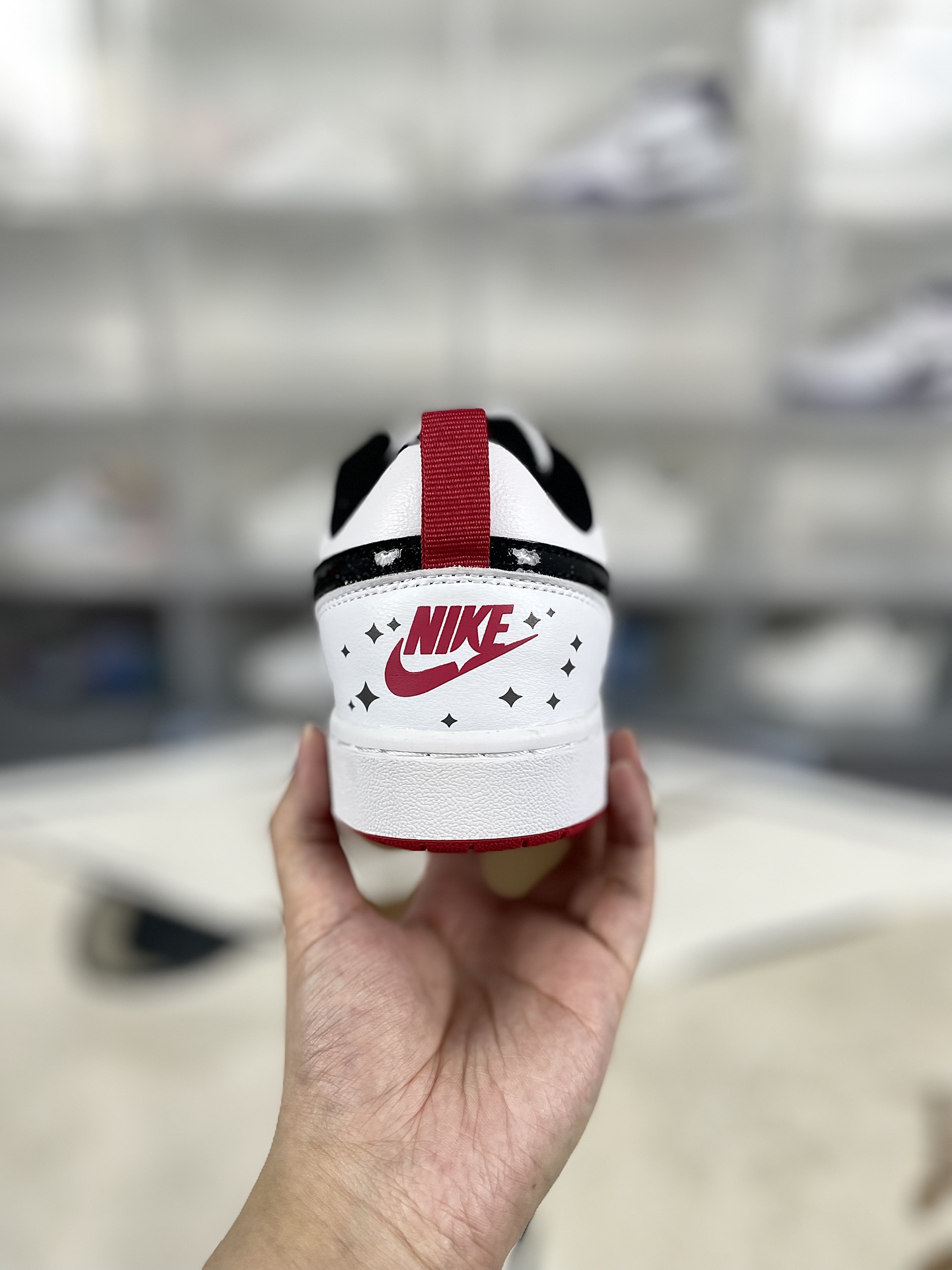 Nike Court Borough Low 2: Stylish, Flexible, and Durable White/Red Sneakers 3 i1732570276 9526 0