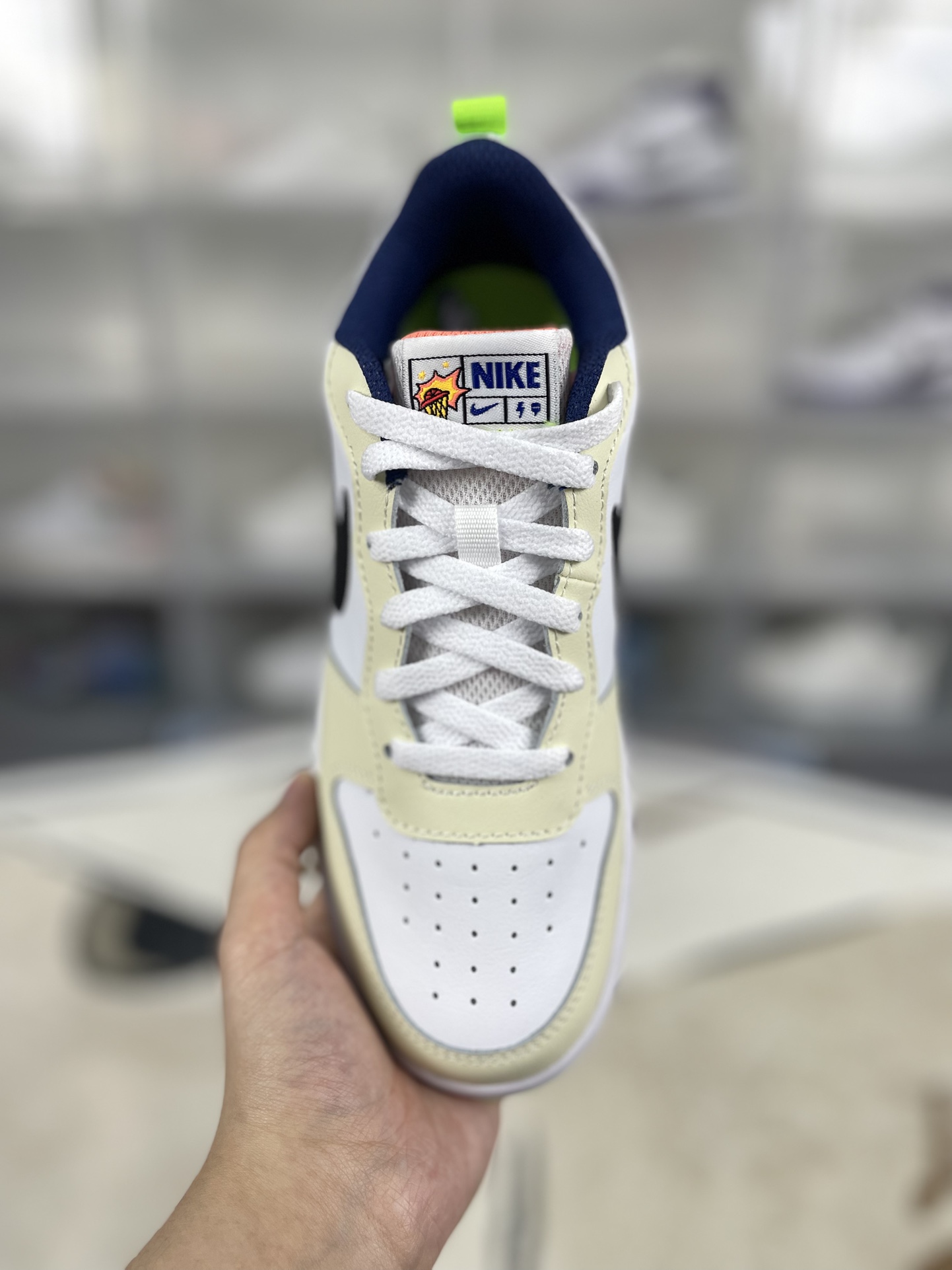 Nike Court Borough Low 2: Flexible, Low-Top Sneakers in White, Blue & Green 5 i1732570289 2833 0