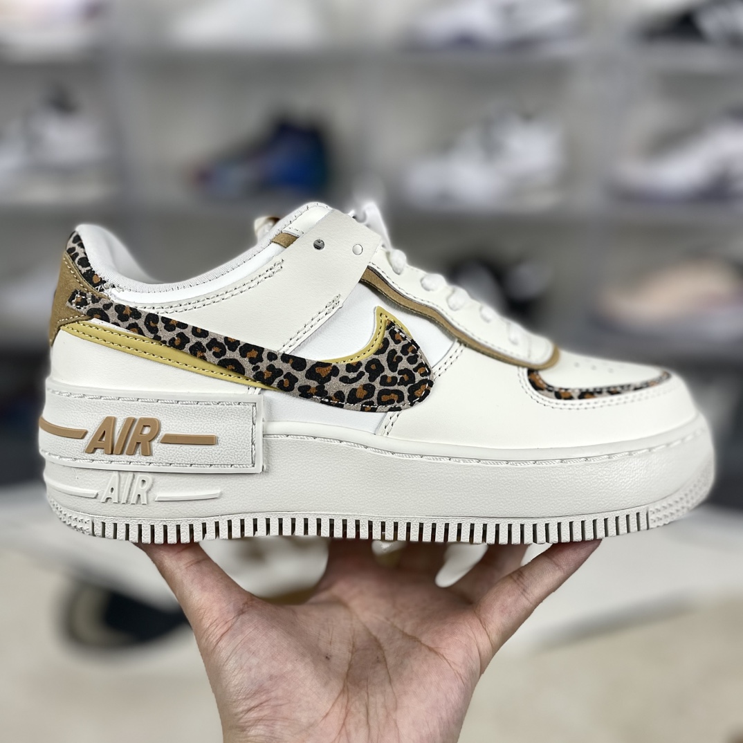Nike Air Force 1 Shadow Leopard Women's Sneaker - White/Multi 9 i1733604680 417 5