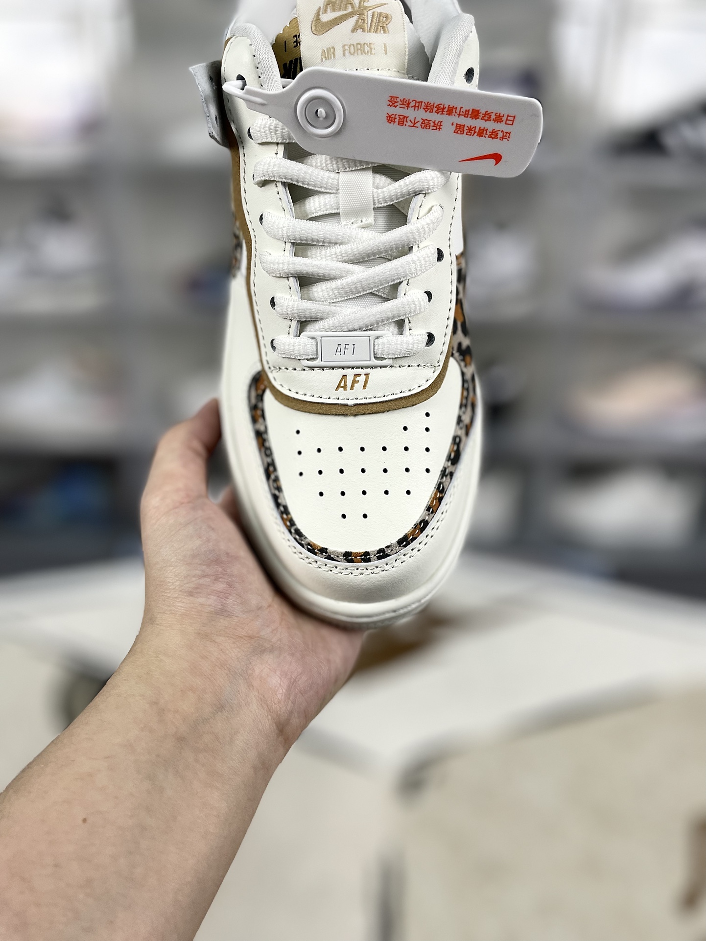 Nike Air Force 1 Shadow Leopard Women's Sneaker - White/Multi 6 i1733604683 9903 0