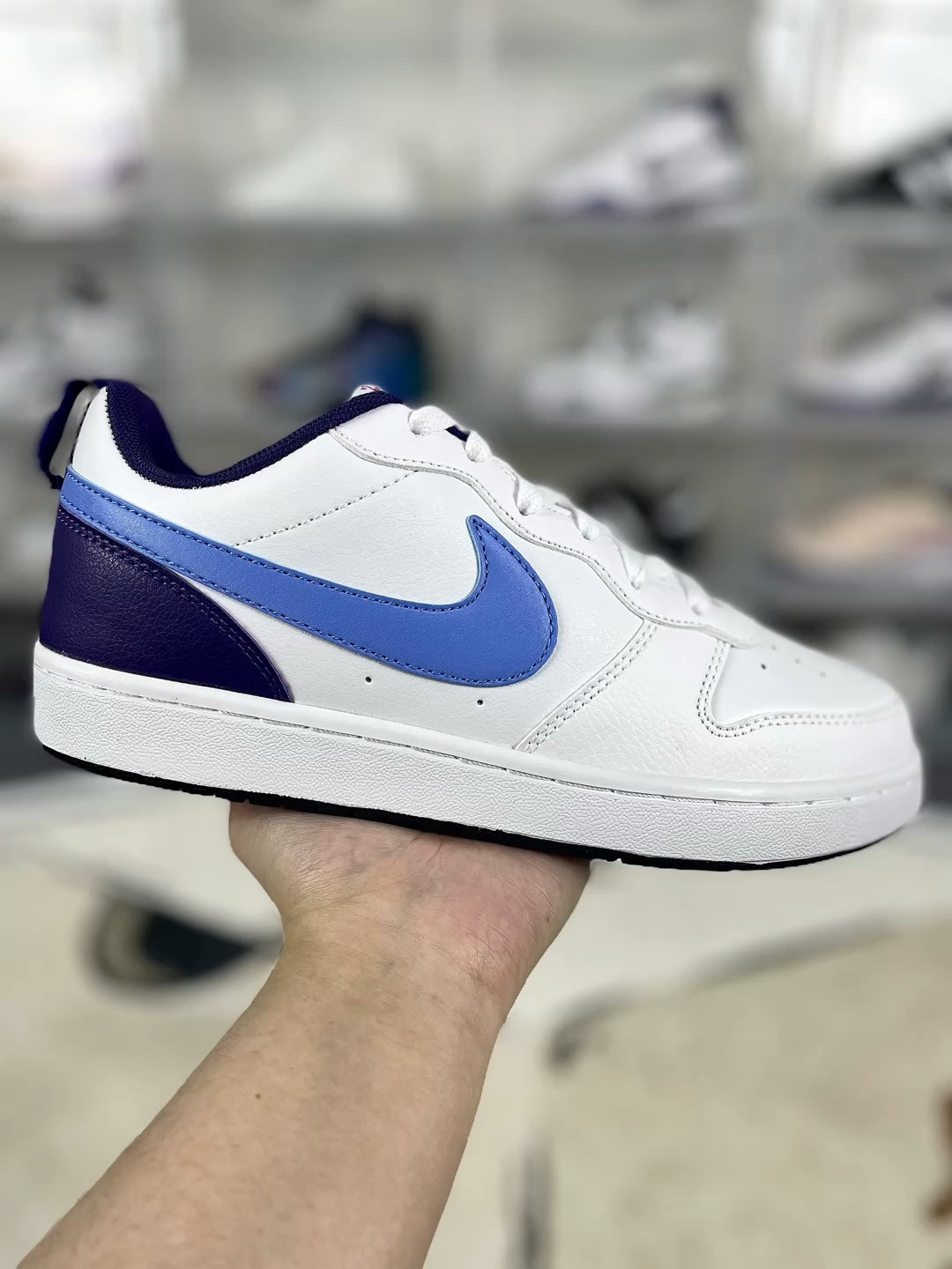 Nike Court Borough Low 2: White/Blue/Purple - Casual, Flexible, and Durable