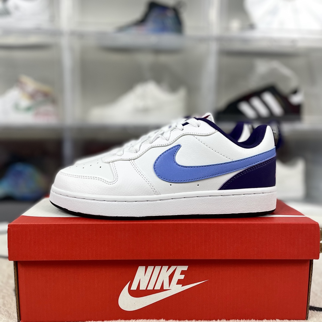 Nike Court Borough Low 2: Flexible, Comfortable White/Blue Sneakers for Casual Wear 9 i1733689169 698 2