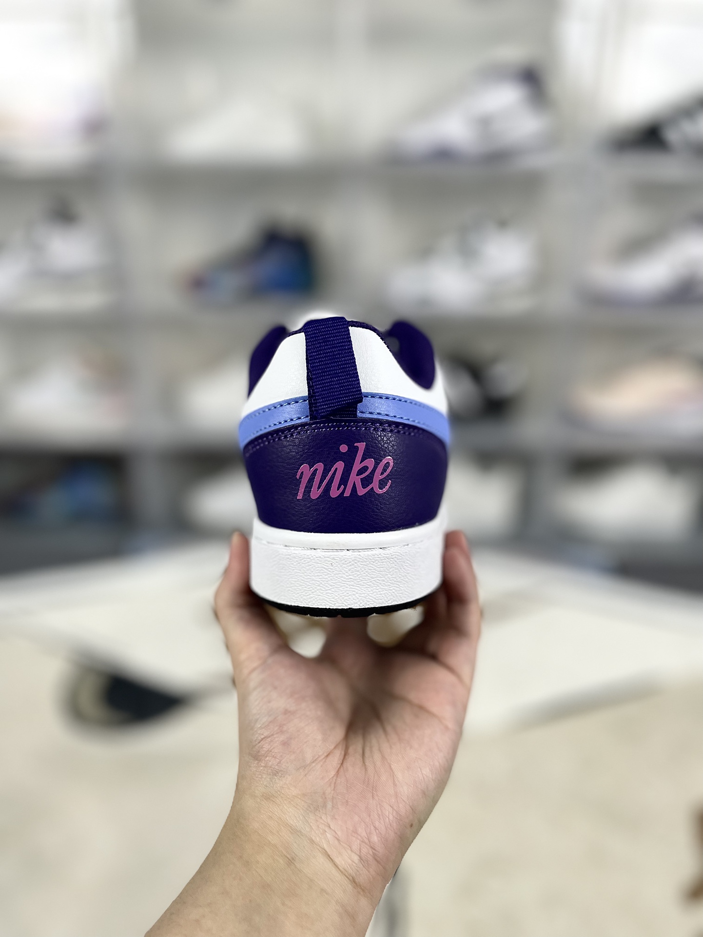 Nike Court Borough Low 2: Flexible, Comfortable White/Blue Sneakers for Casual Wear 3 i1733689169 7045 8