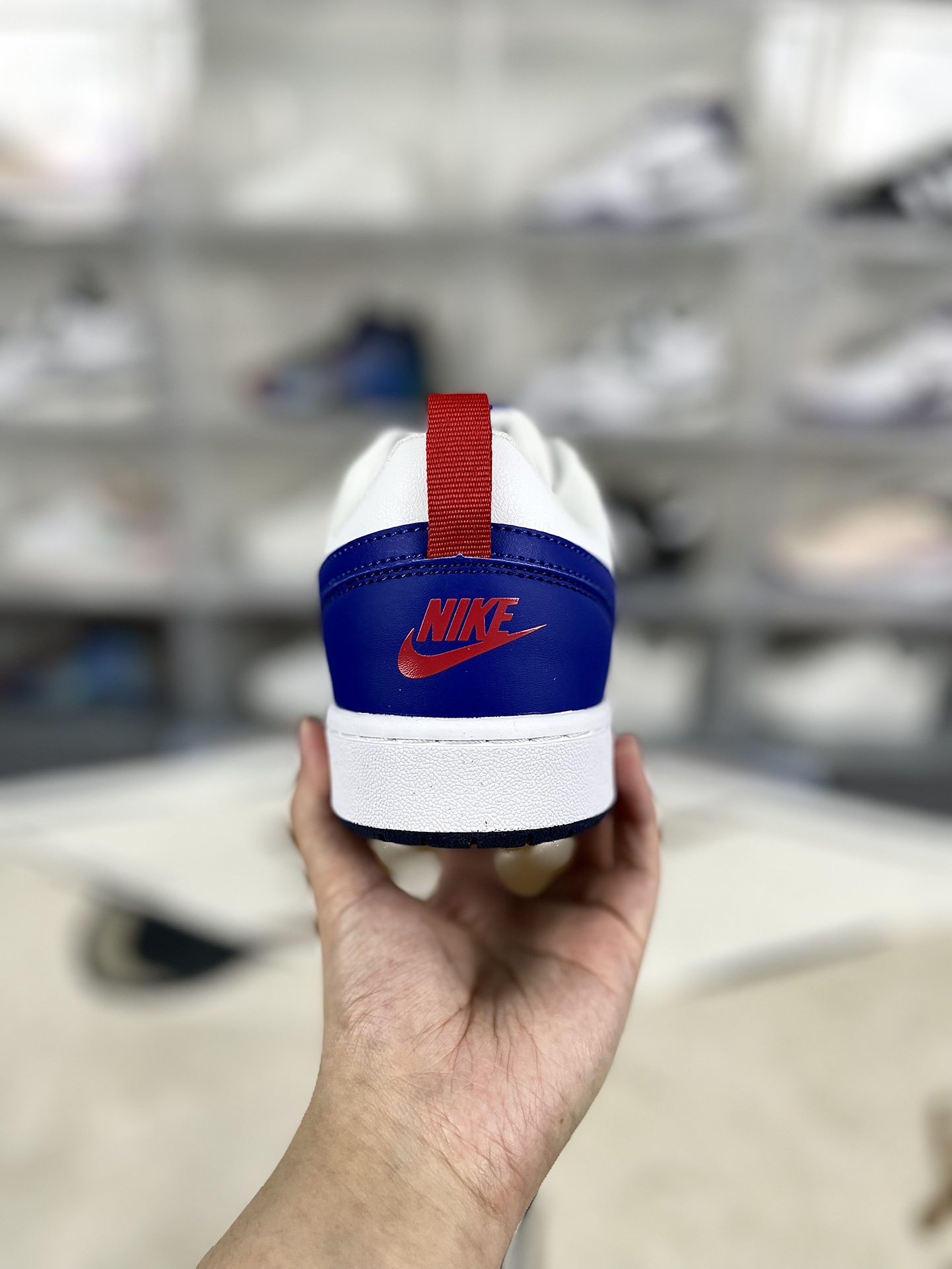 Nike Court Borough Low 2 White/Blue Casual Sneakers BQ5448-113 (Sizes 36-45) 4 i1733866333 600 0