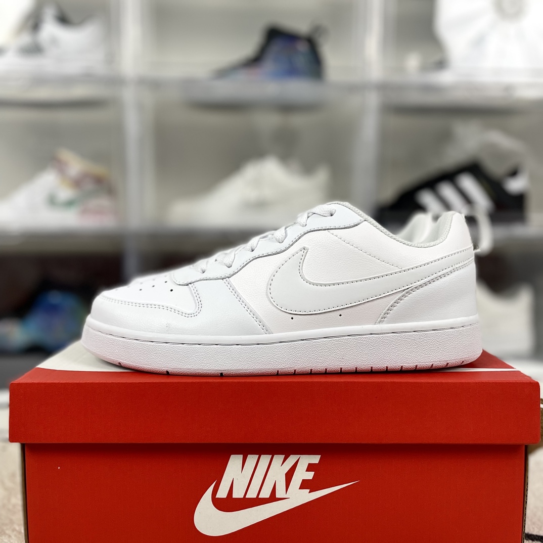Nike Court Borough Low 2: Classic Low-Top Sneakers - All-White Edition 10 i1734037973 7822 1