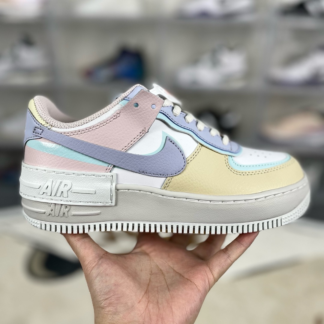 Nike Air Force 1 Shadow Low-Top Women's Sneaker - Purple/Yellow 9 i1734784047967 6901 0 7