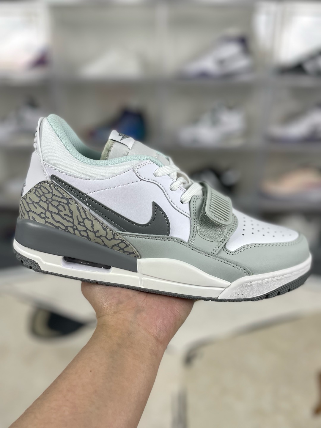 Jordan Legacy 312 Low White/Grey Casual Sneakers, FV8115-101, Size 36-47.5