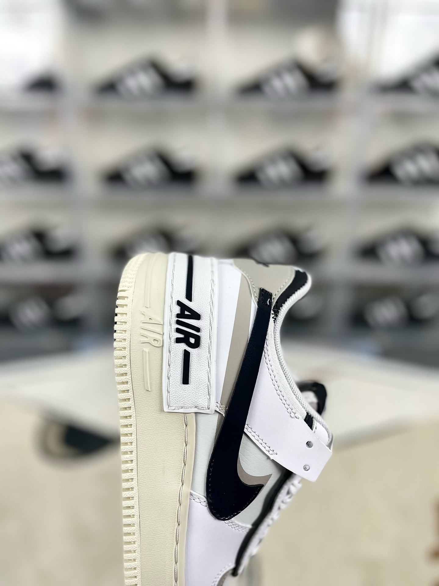 Nike Air Force 1 Shadow Low Platform Sneakers - White/Black/Macaron 7 i1736197738615 1017 0 5