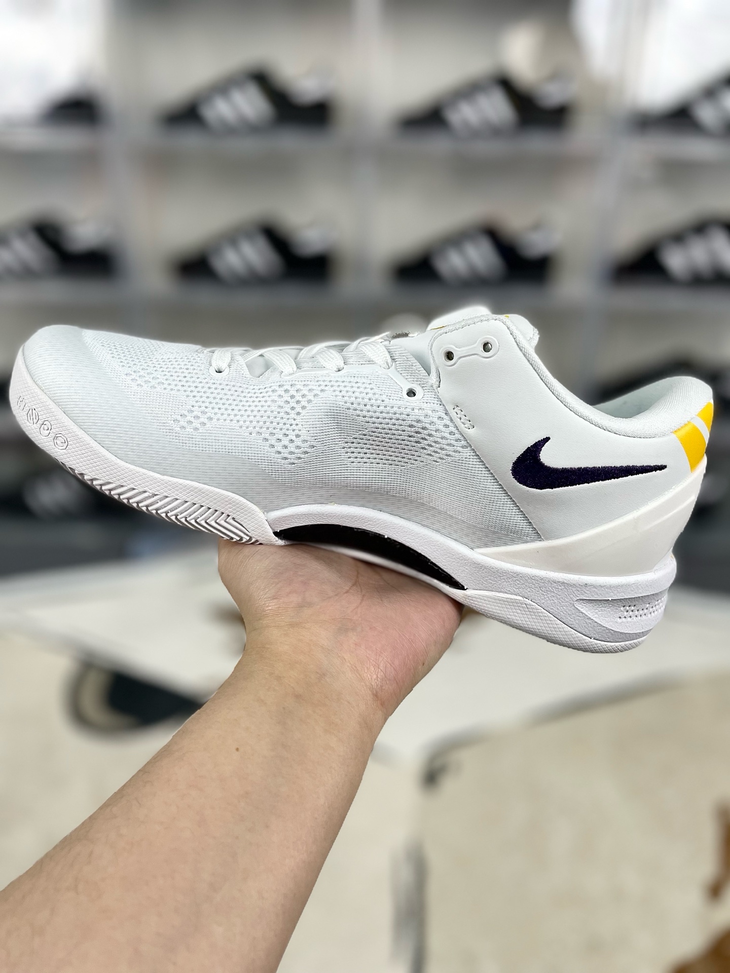 Nike Kobe 8 Protro Basketball Shoes - White/Purple/Gold - Size 40-46 2 i1736284993057 8764 0 1