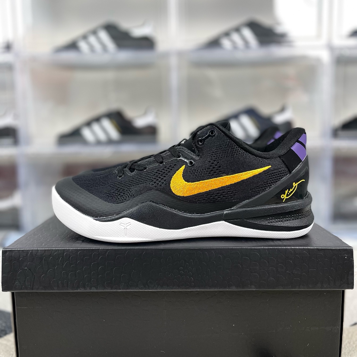Nike Kobe 8 Protro "Lakers Away" Basketball Shoes - Black / Purple / Gold 10 i1736285077257 1444 0 7