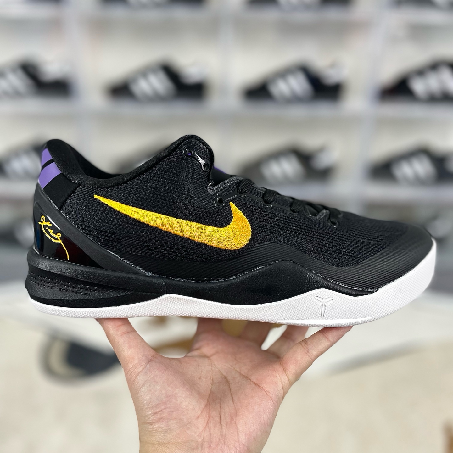 Nike Kobe 8 Protro "Lakers Away" Basketball Shoes - Black / Purple / Gold 9 i1736285077508 8722 0 6