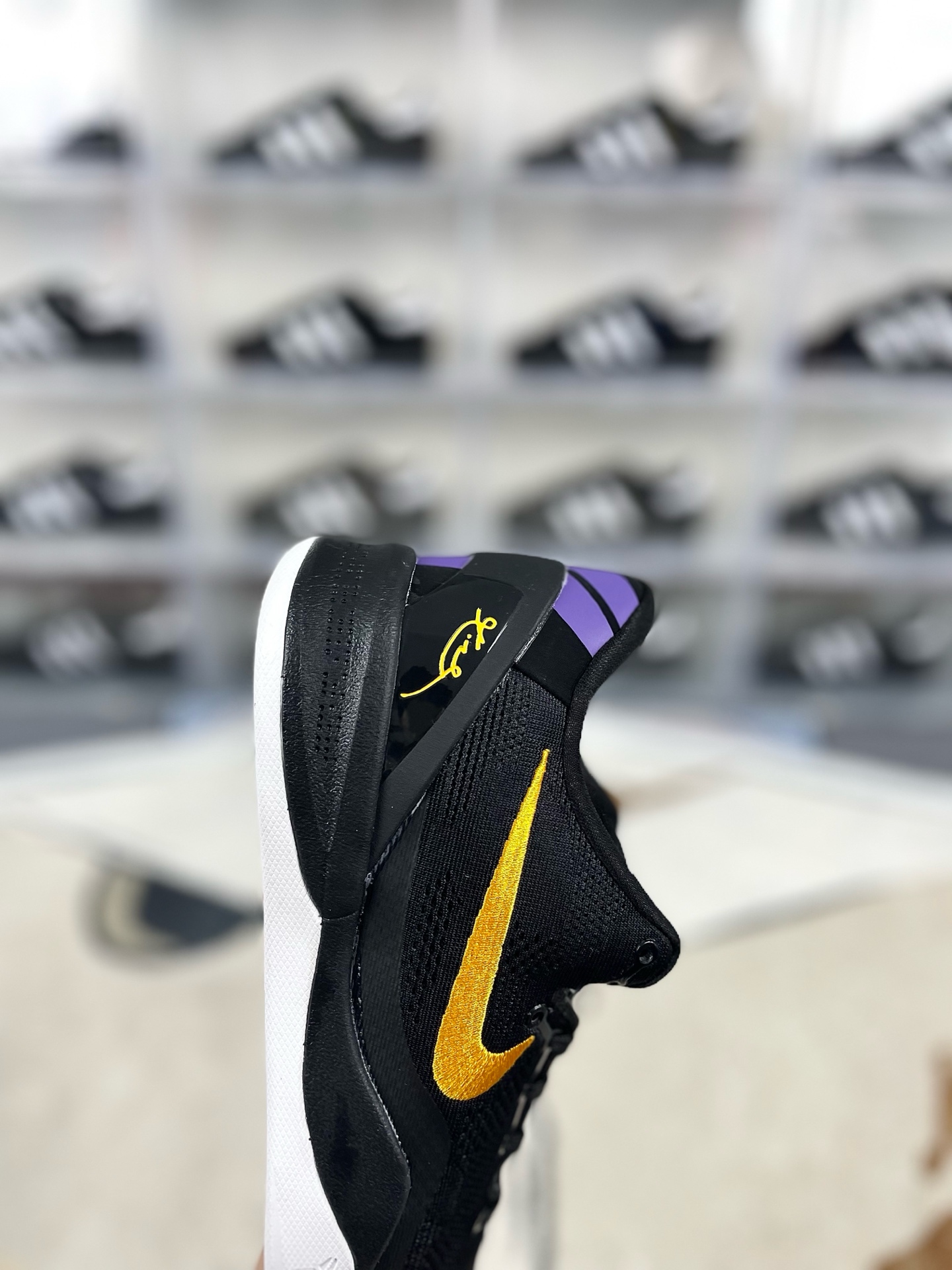Nike Kobe 8 Protro "Lakers Away" Basketball Shoes - Black / Purple / Gold 8 i1736285078566 4504 0 5